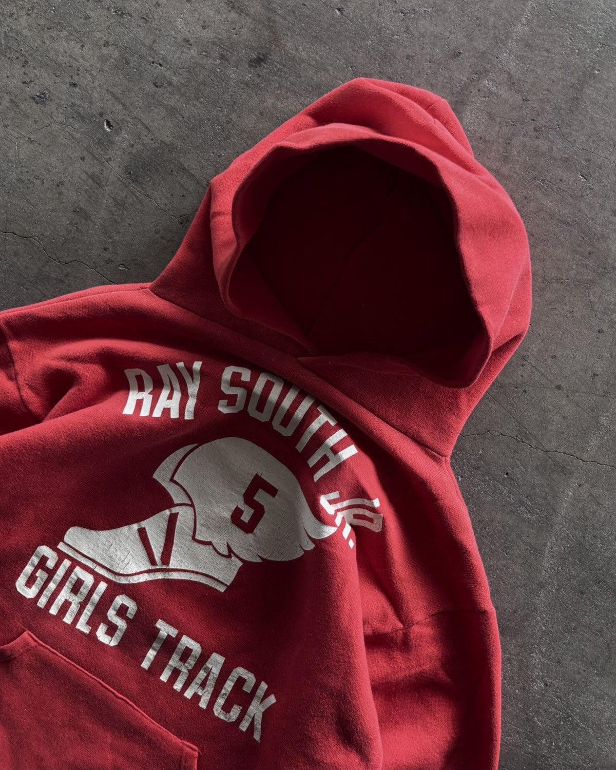 Russell Athletic 70s Russell Athletic Girls Track Faded Red Hoodie Size US S / EU 44-46 / 1 - 2 Thumbnail