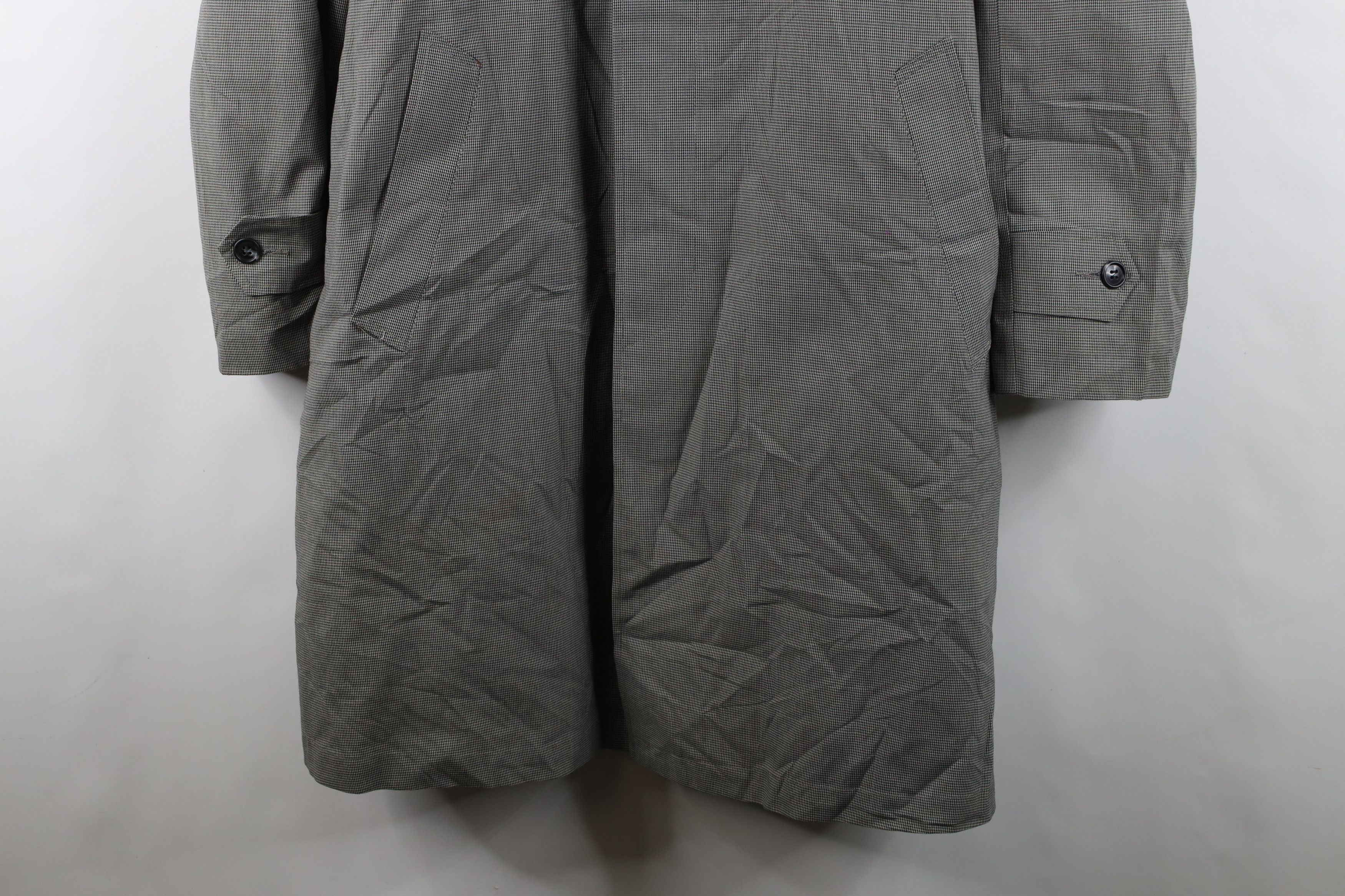 Vintage Vintage 60s Streetwear Houndstooth Rain Coat Jacket USA Size US XXL / EU 58 / 5 - 3 Thumbnail
