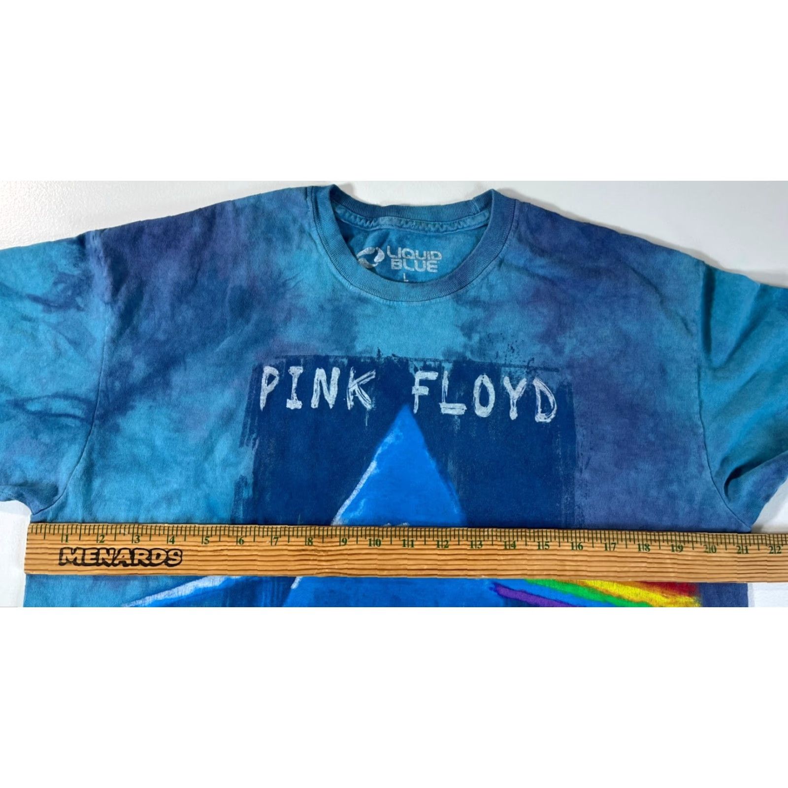 Liquid Blue Pink Floyd Tie Dye T-Shirt Liquid Blue Sz L Unisex Adults 2015 Blues Cotton Crew Neck Short Sleeve Vintage Graphics 2010-2019 Size US L / EU 52-54 / 3 - 7 Thumbnail