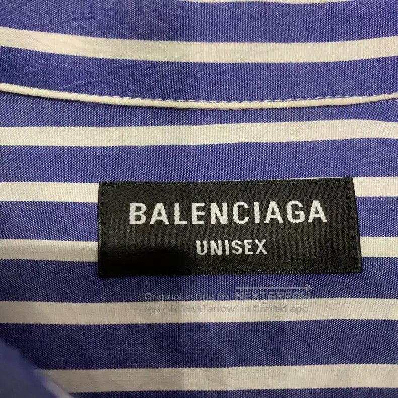 Balenciaga Balenciaga size 37 Blue Striped Button Embroidered Fake Tw Size US S / EU 44-46 / 1 - 4 Thumbnail