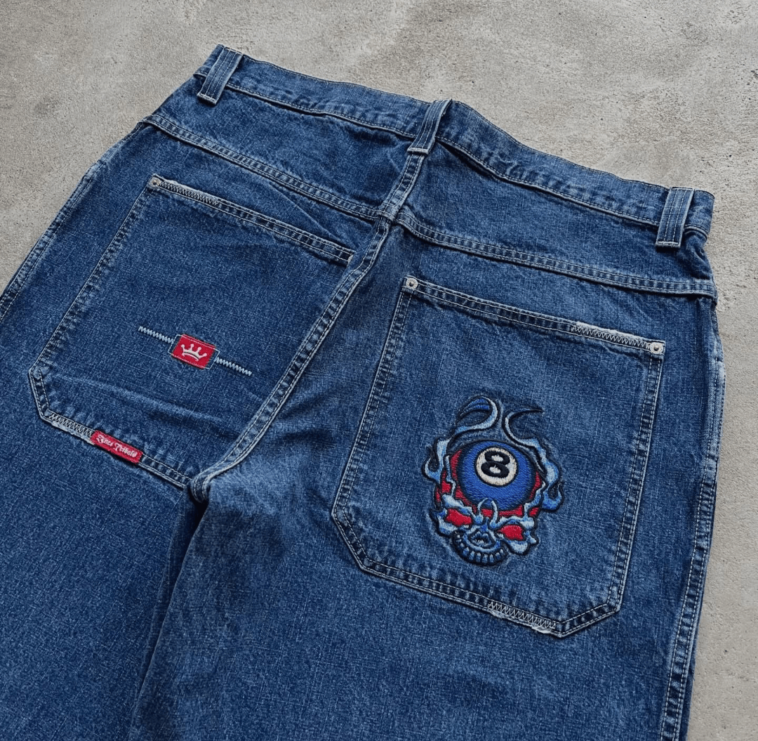 JNCO Jnco rare denim skull head eight jorts Size US 38 / EU 54 - 4 Thumbnail