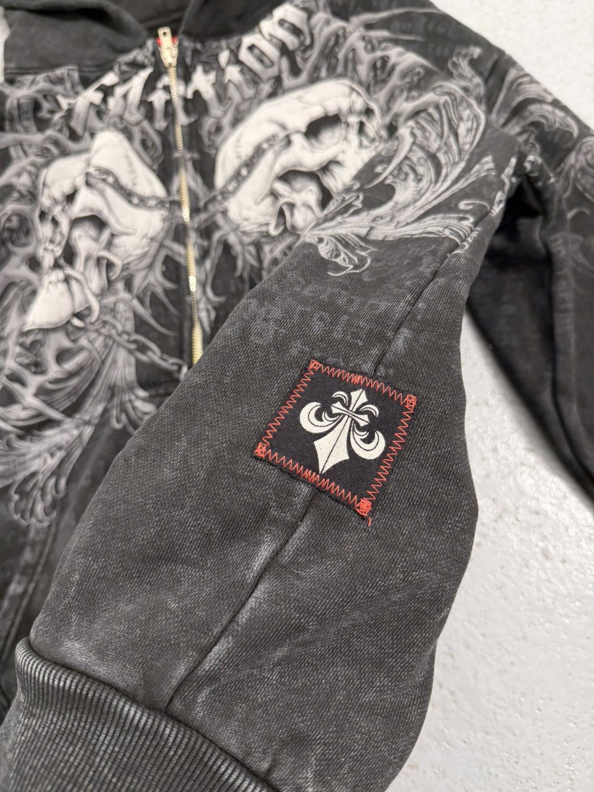 Affliction Affliction Skull Zip Hoodie Size US M / EU 48-50 / 2 - 6 Thumbnail