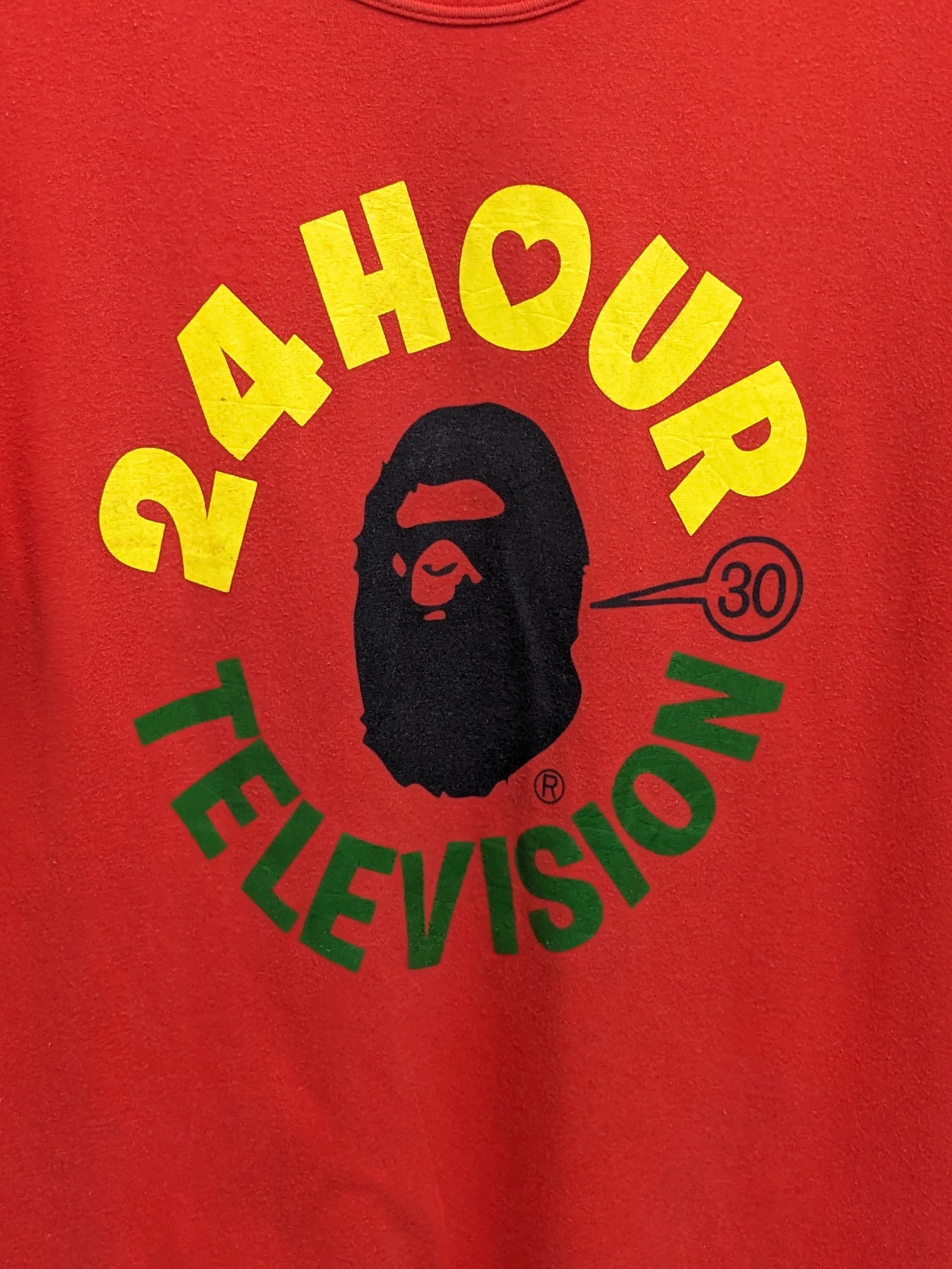 Bape Bape 24 Hours Television Tee Size US L / EU 52-54 / 3 - 3 Thumbnail