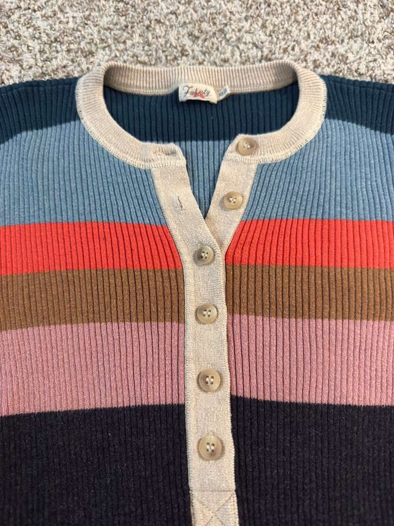 Faherty Faherty Mikki Henley Sweater Organic Cotton/Cashmere - XS Size XS / US 0-2 / IT 36-38 - 2 Thumbnail