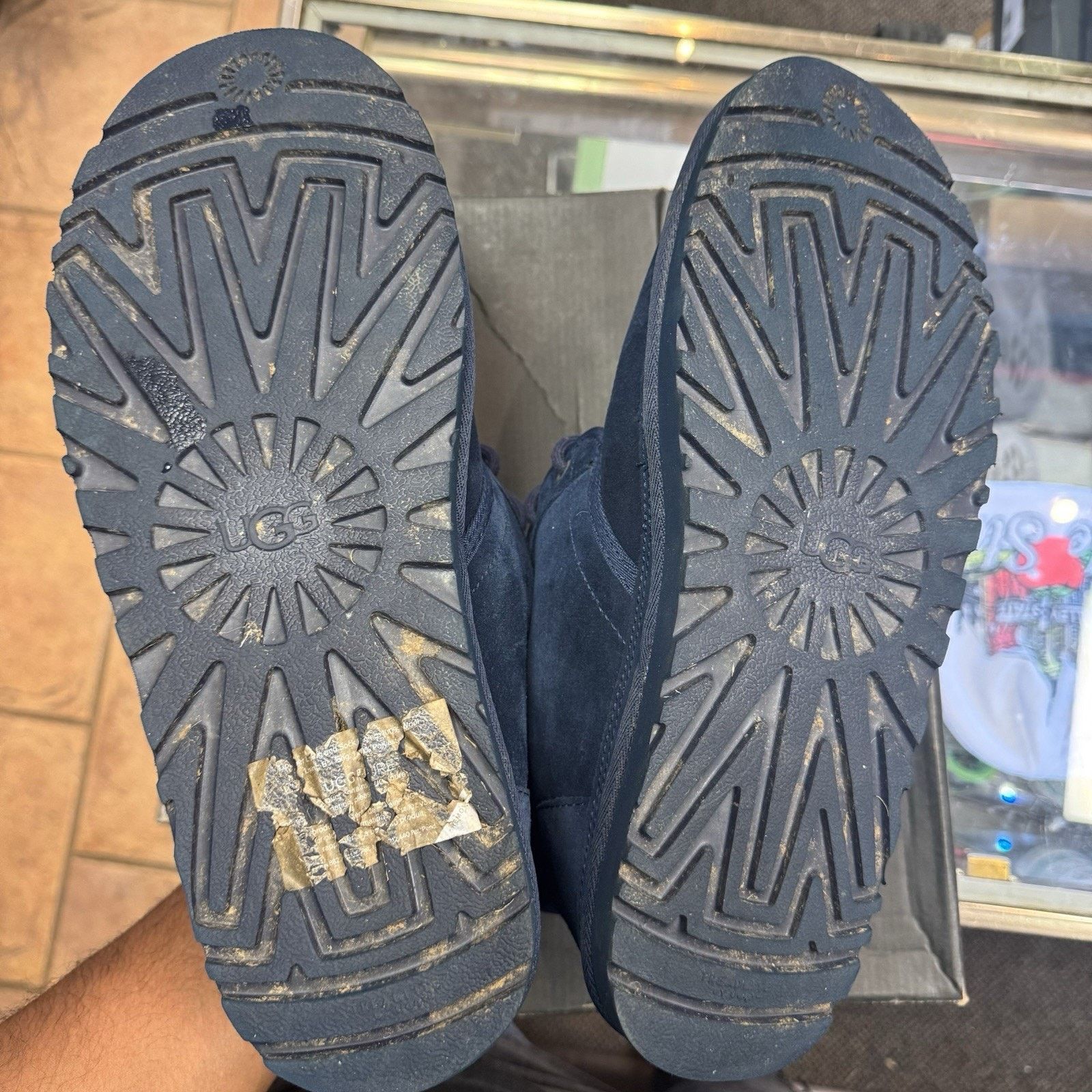 Ugg Ugg Neumel Mens Size 11 Blue Suede Fur Lined Ankle Chukka Size US 11 / EU 44 - 5 Thumbnail