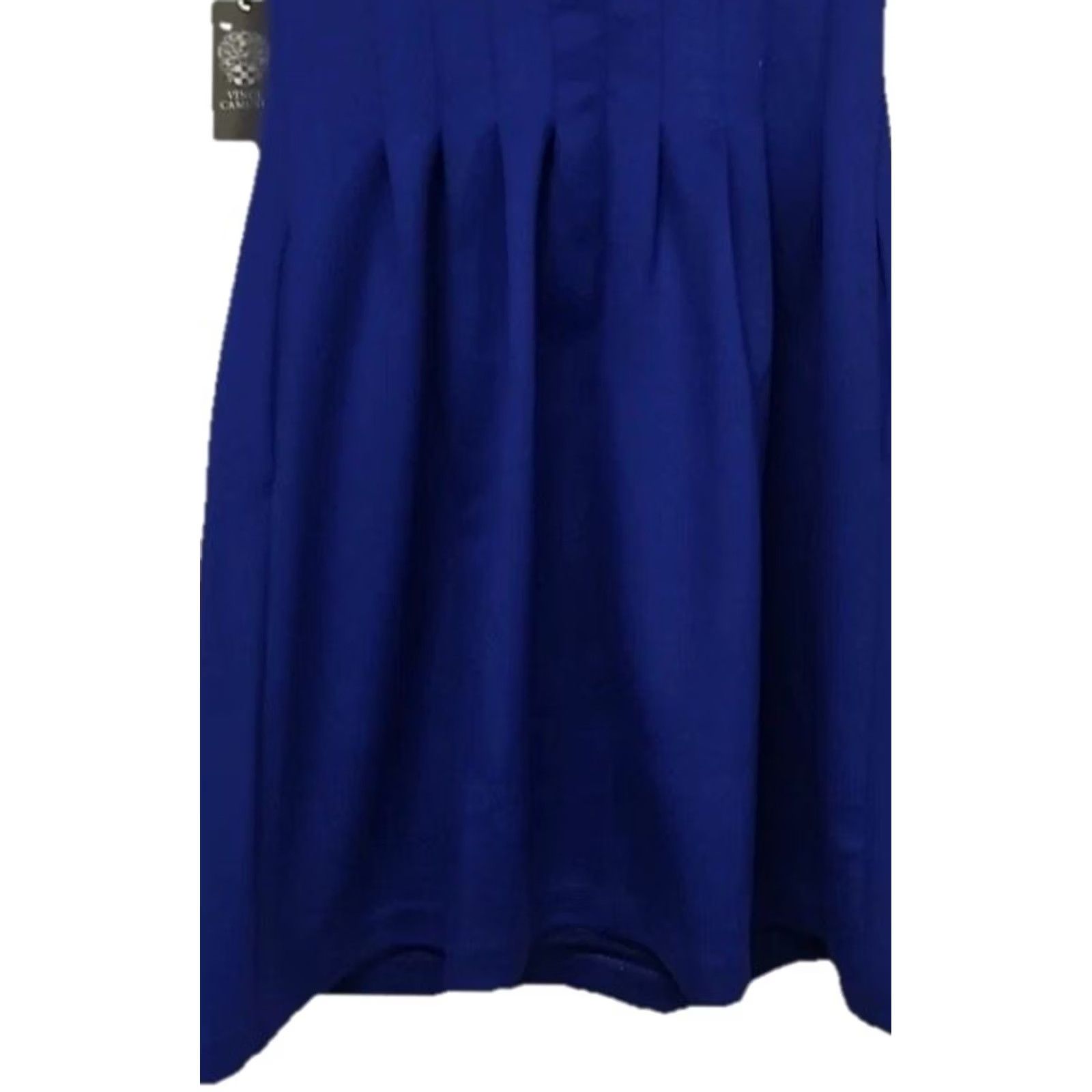 Vince Camuto Vince Camuto Royal Blue Fit & Flare Dress 12 NWT Cocktail Wedding Guest Stretch Size XL / US 12-14 / IT 48-50 - 7 Thumbnail