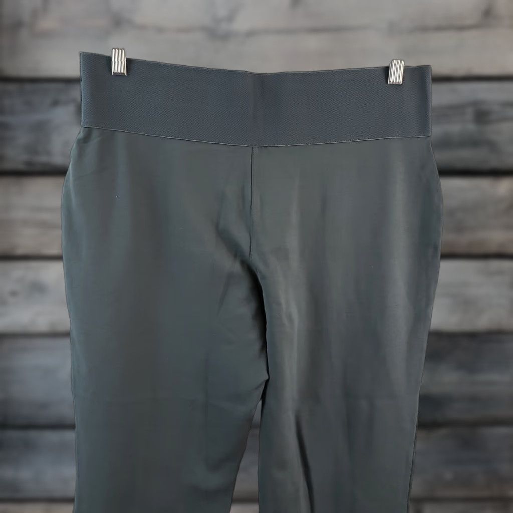 Vintage DG2 Diane Gilman Womens Pull On Pants PXL Gray Blue High Rise Pants Womens Pull On Gray Blue PXL 28in Inseam 11.5 Rise Bootcut Petite Shoes Womens Size 40" / US 18 - 1 Thumbnail