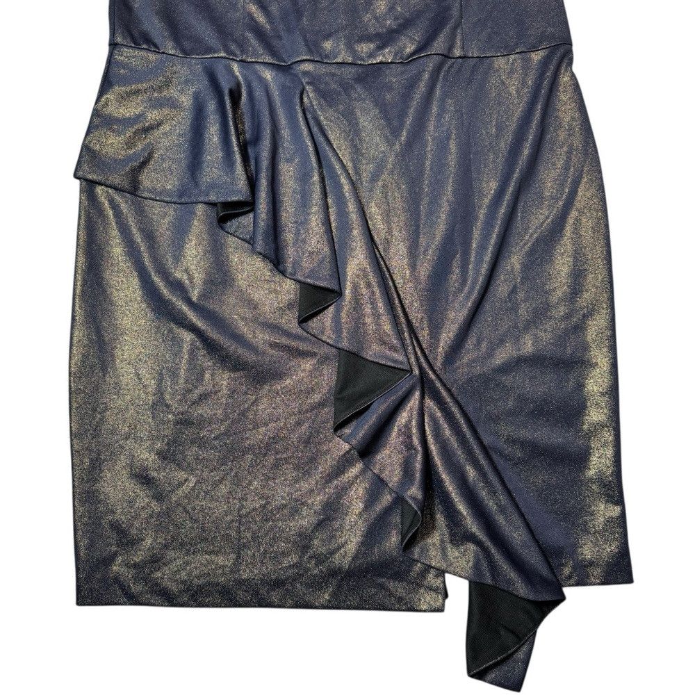 Other NWT New $139 Rachel Roy Augustine Metallic Ruffle Dress Siz Size 4XL / US 24-26 - 4 Thumbnail