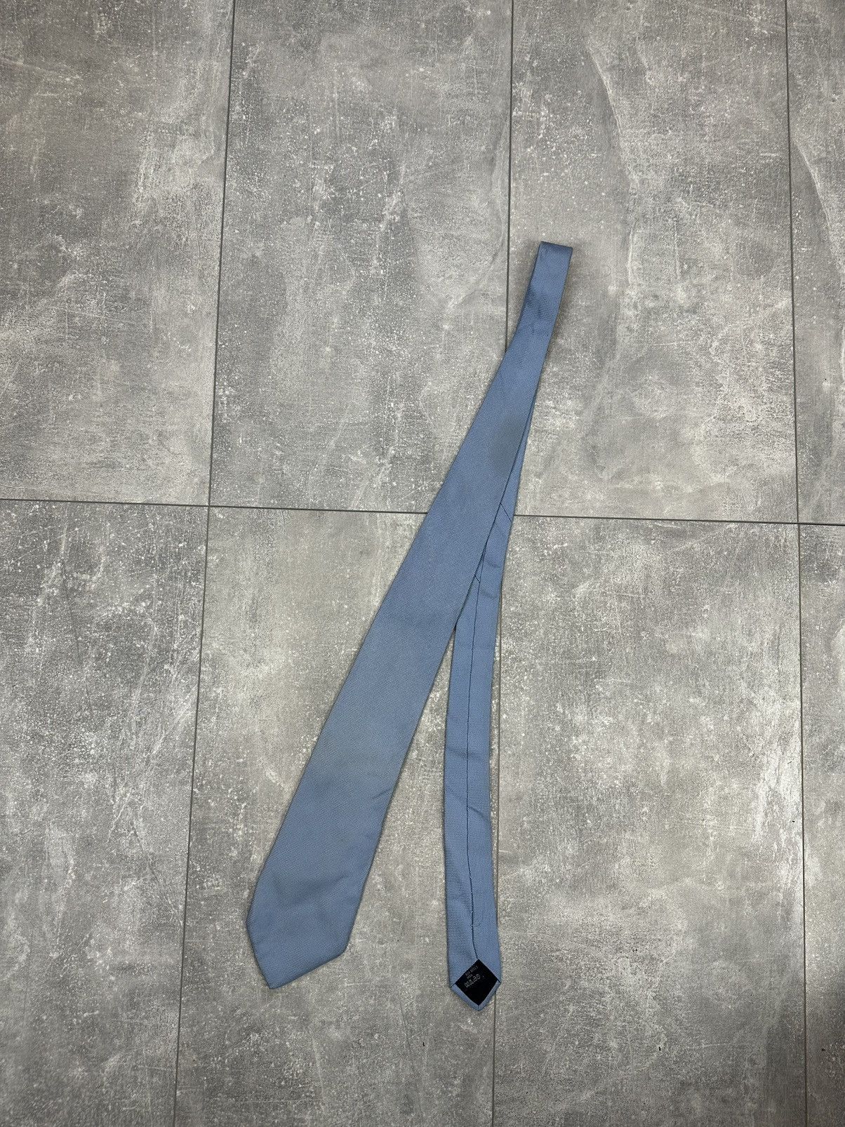 Burberry Men’s vintage blue tie Burberry Size ONE SIZE - 8 Thumbnail
