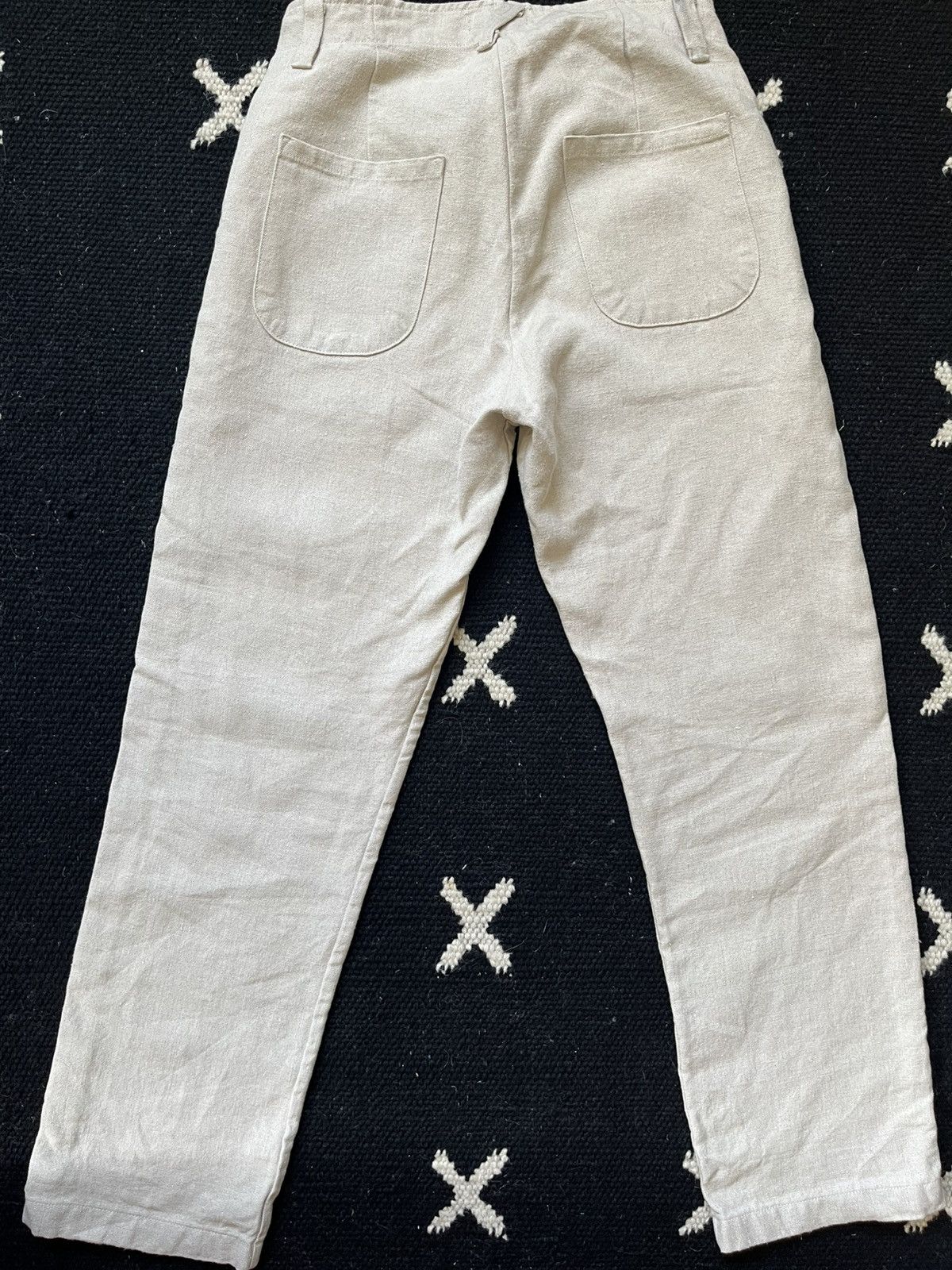 Evan Kinori Four pocket pant - tumbled hemp canvas Size US 28 / EU 44 - 2 Thumbnail