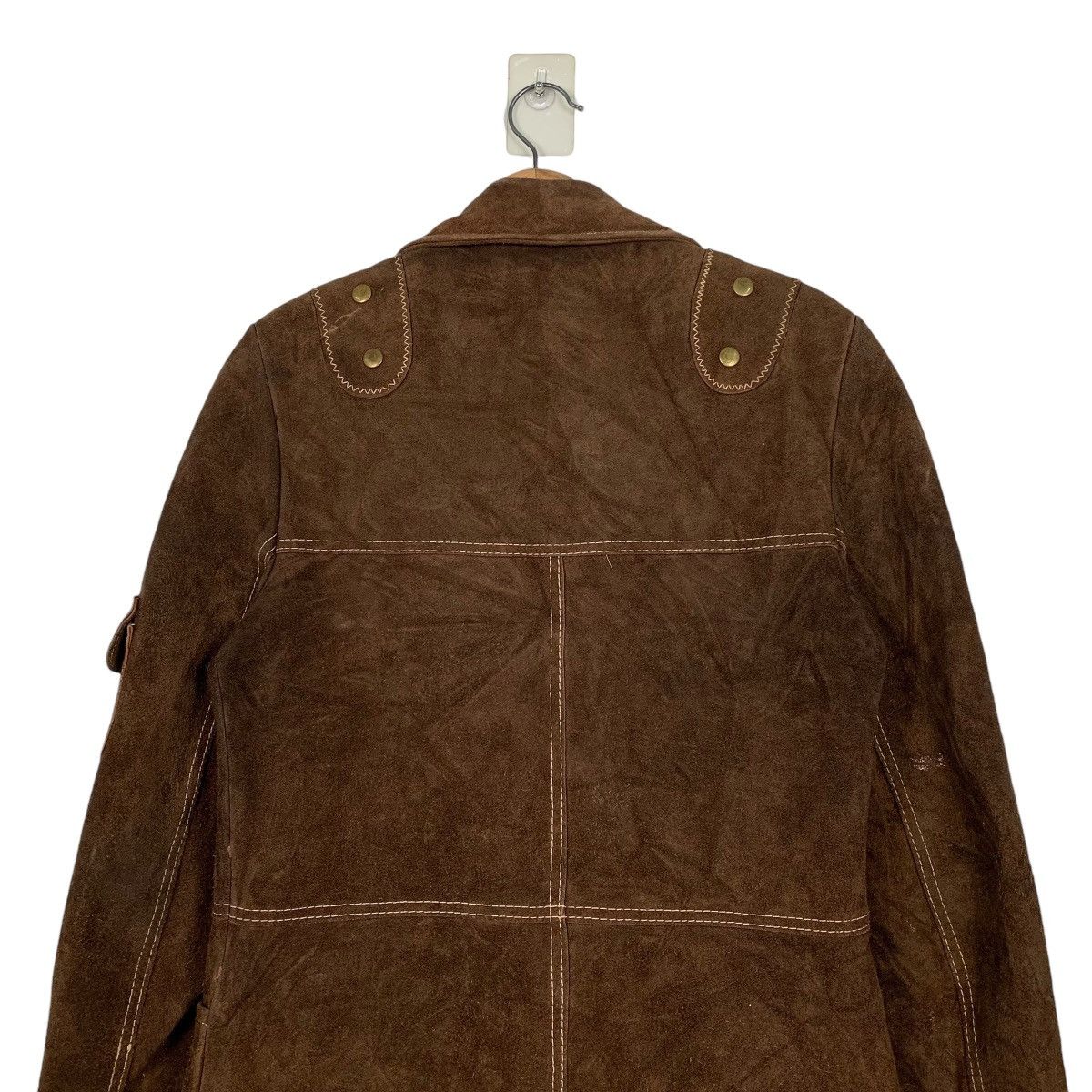 Japanese Brand Vintage Japanese Brand Leather Parka Jacket Size S / US 4 / IT 40 - 8 Thumbnail