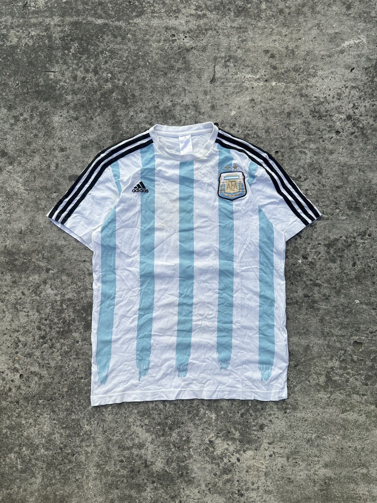 Adidas Adidas Messi 10 Argentina Soccer Jersey Blokecore Logo M Tee Size US M / EU 48-50 / 2 - 3 Thumbnail