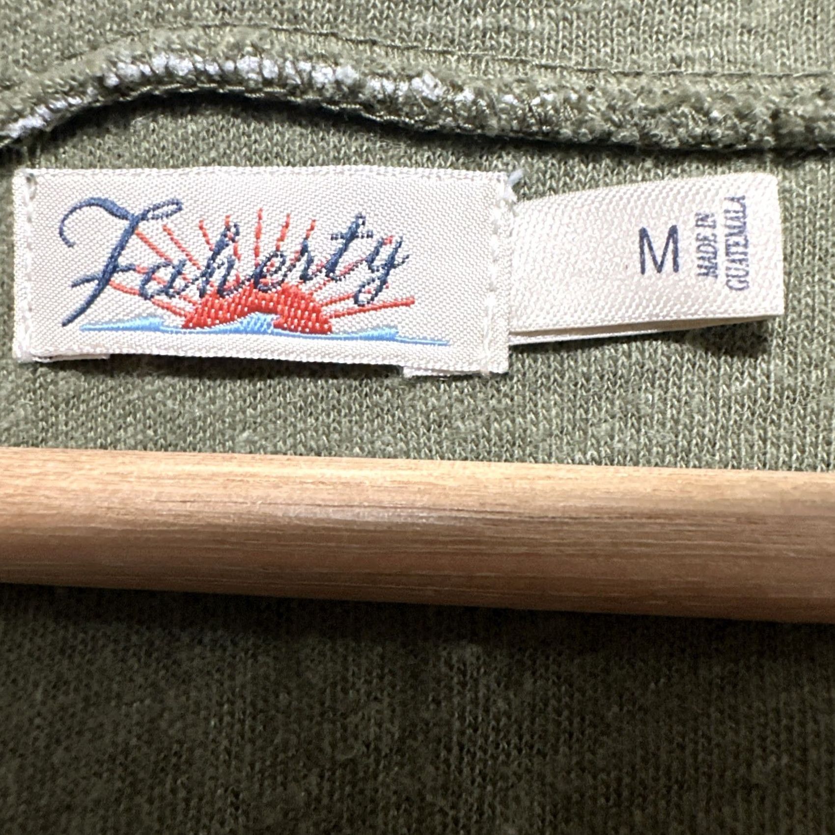 Faherty Faherty Dress Shirt Dress Sleeveless Hemp V-Neck Midi M Green Womens Size M / US 6-8 / IT 42-44 - 3 Thumbnail