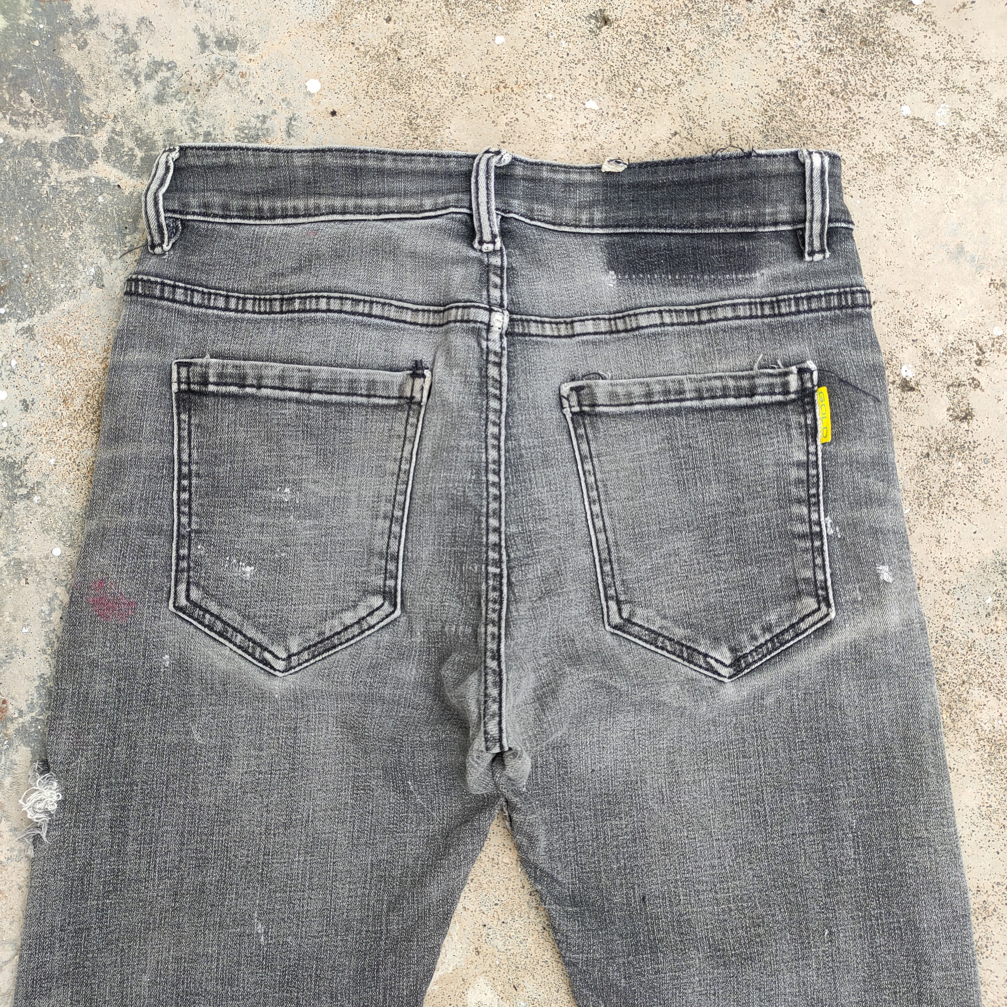 Japanese Brand VINTAGE GK SKINNY FADED BLACK JEANS DENIM PANTS Size US 29 - 9 Thumbnail