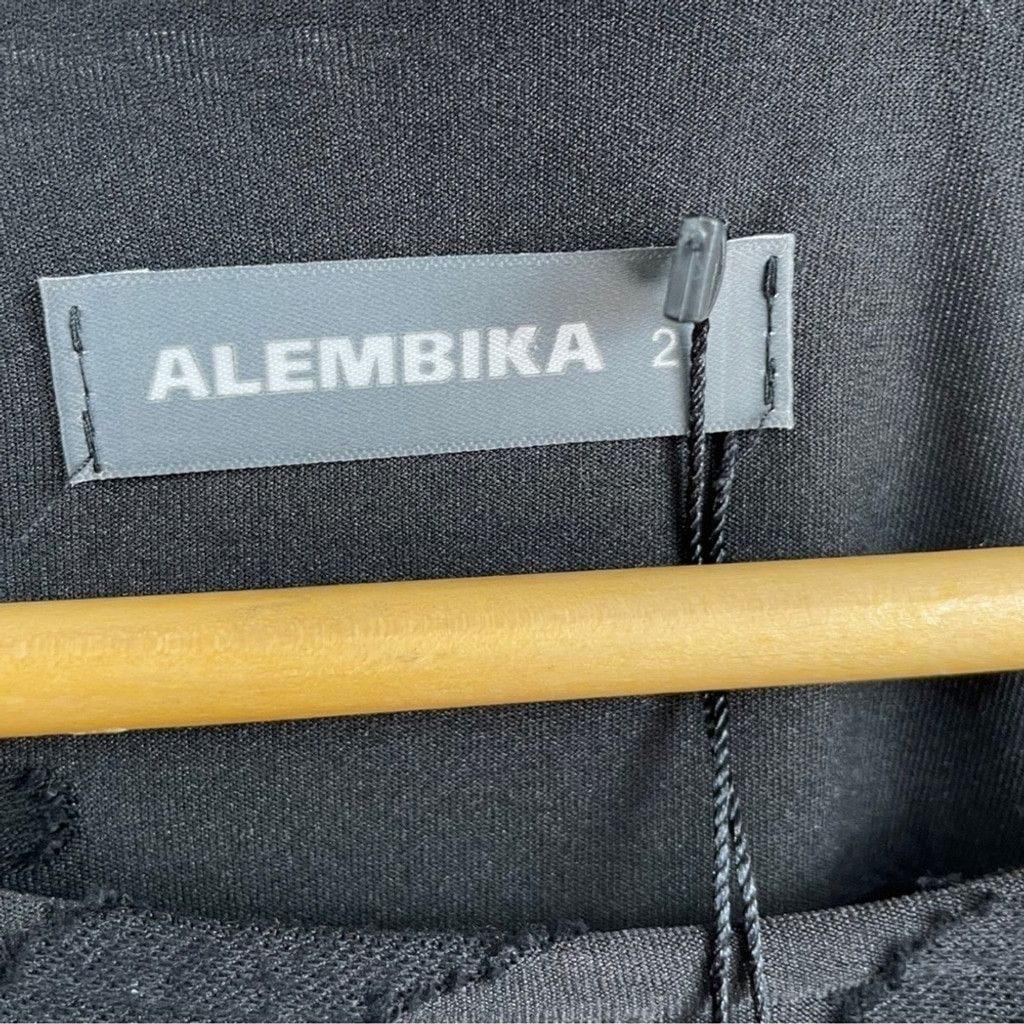 Other NEW Alembika Black Burnout Long Sleeve Maxi Dress Size 2(M) Size M / US 6-8 / IT 42-44 - 5 Thumbnail