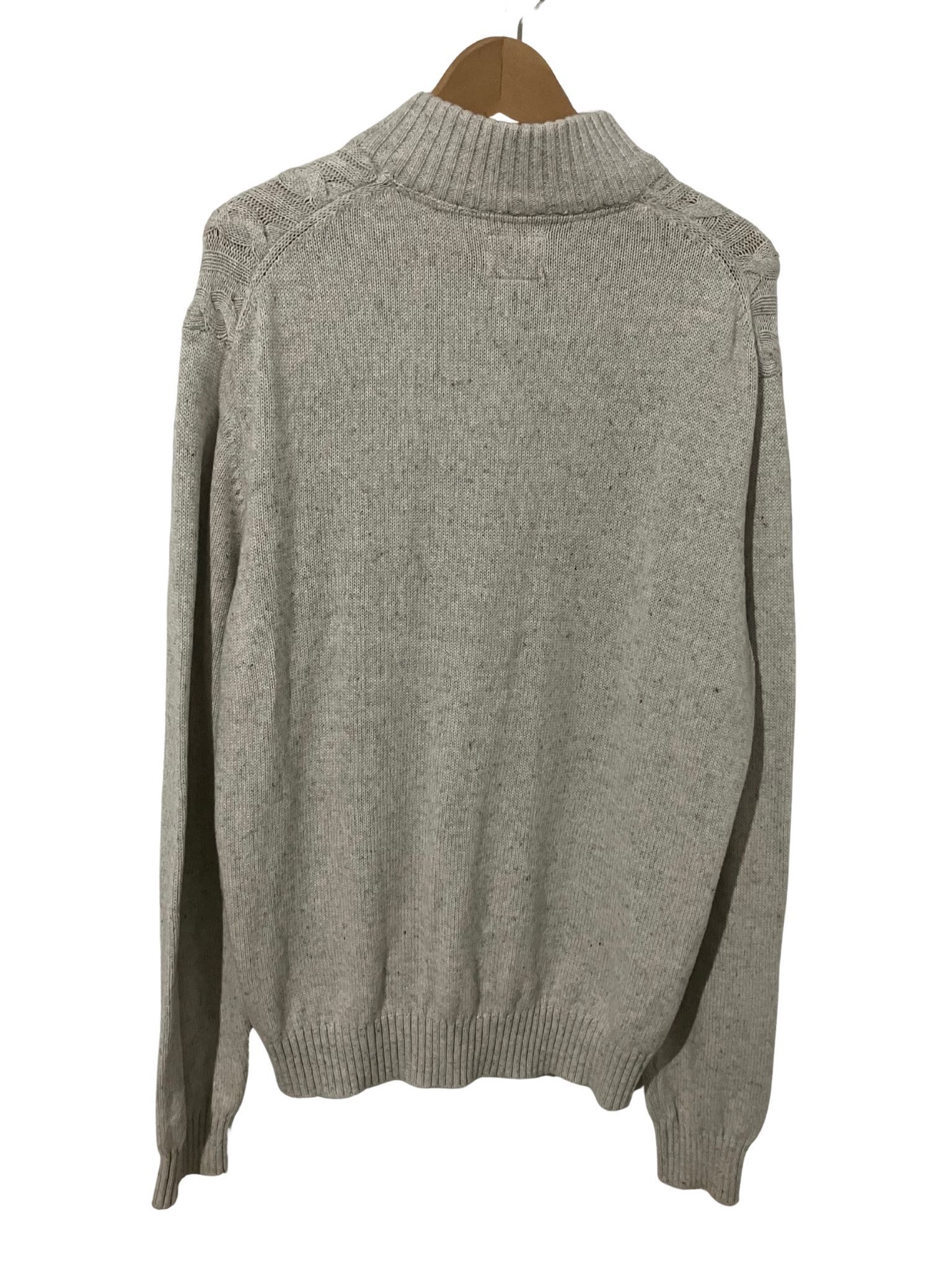 St. Johns Bay St. John’s Bay Men’s Cable Knit Henley Sweater Gray XL Size US XL / EU 56 / 4 - 2 Thumbnail