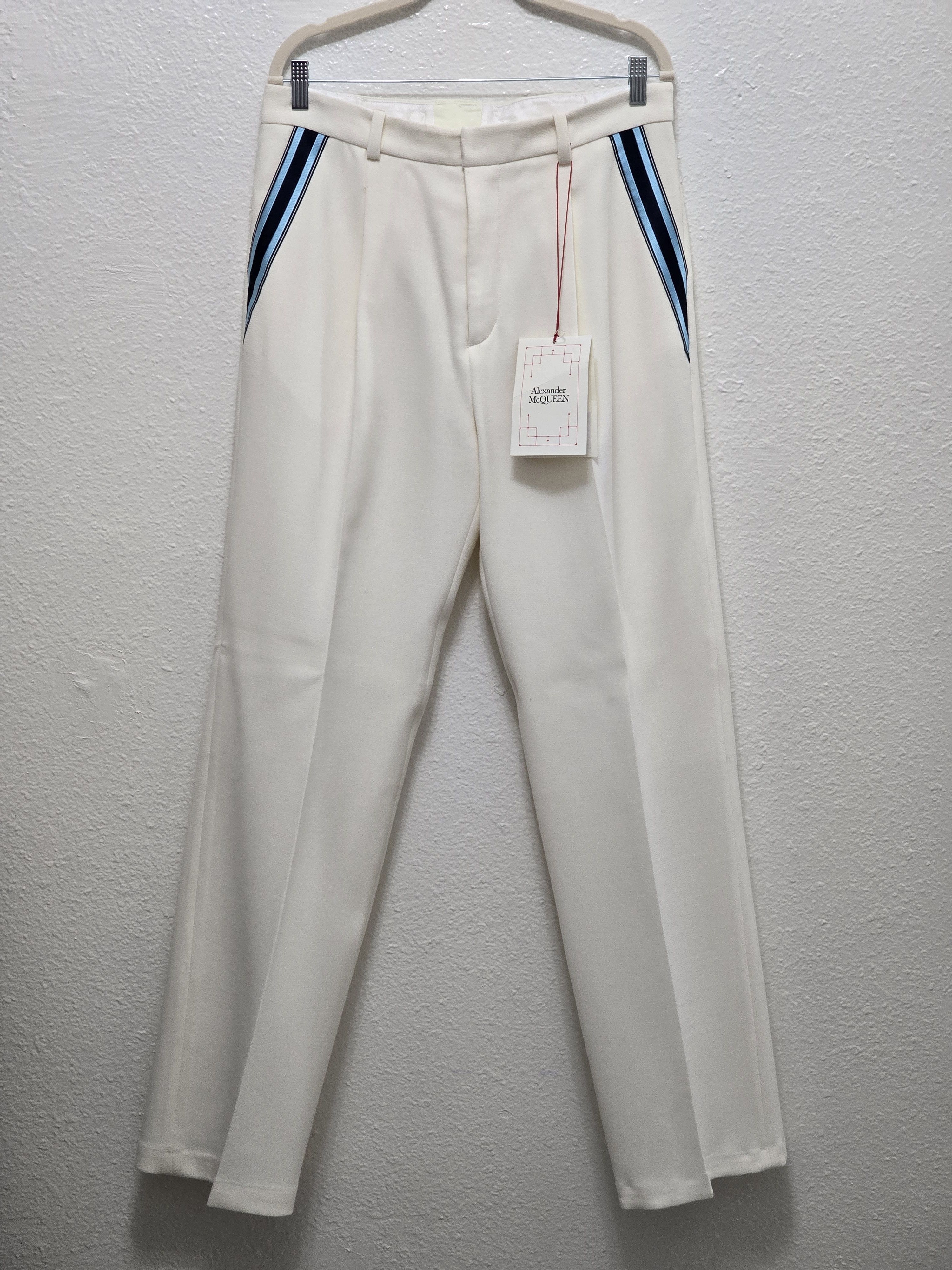 Alexander McQueen Embroidered wide leg pants Size US 32 / EU 48 - 1 Thumbnail