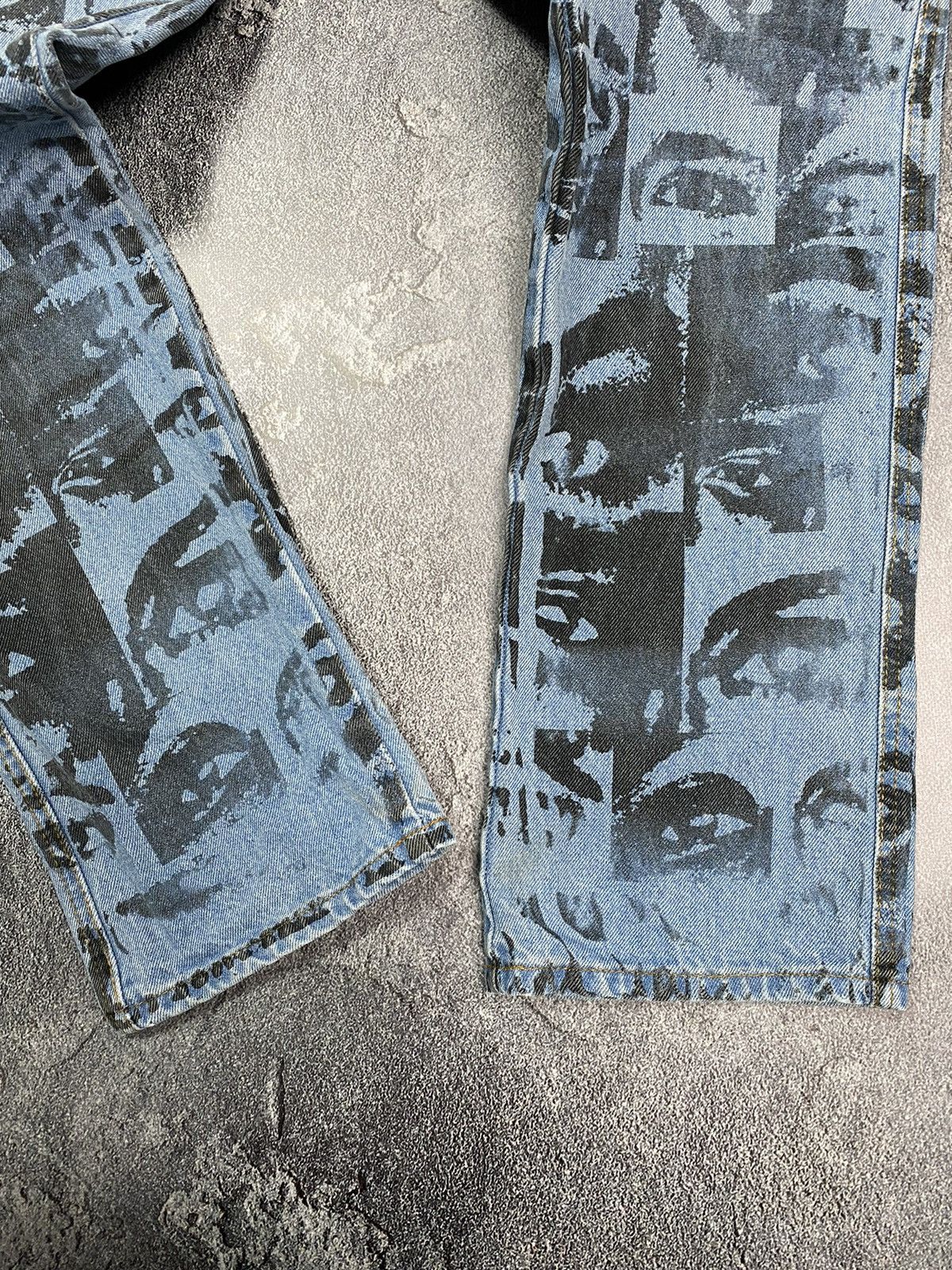 Other Avant-Garde print denim pants cool eyes Size US 30 / EU 46 - 13 Thumbnail