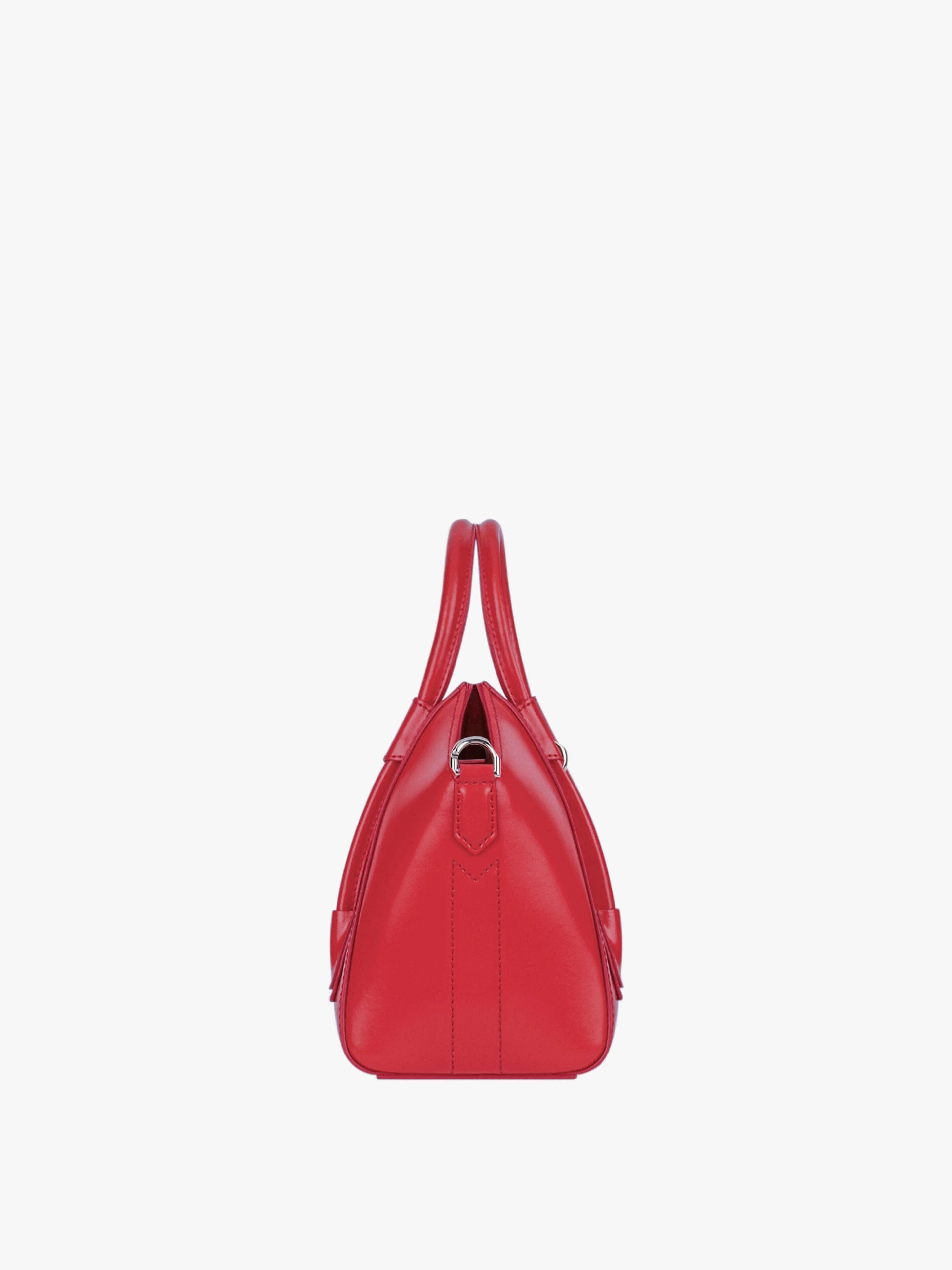 Givenchy o1w1db10925 Size: OS / Antigona Lock Mini Bag in Red Size ONE SIZE - 3 Thumbnail
