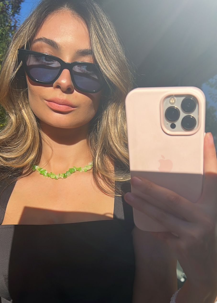 Vintage Lime Green Jade Stone Necklace Size ONE SIZE - 3 Thumbnail