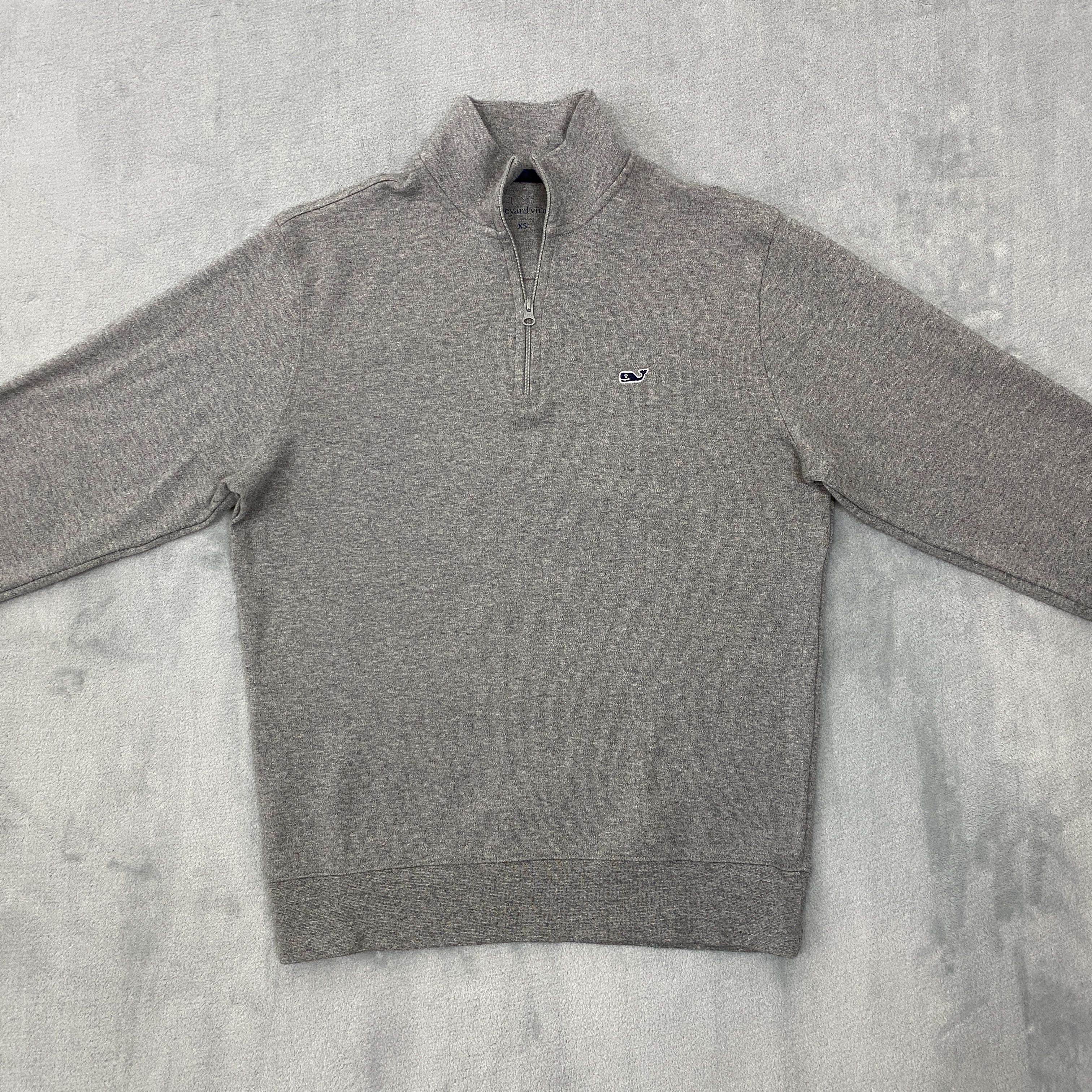 Vineyard Vines Men XS 1/4 Zip 100% Pima Cotton Whale Logo Long Sleeve Size US XS / EU 42 / 0 - 8 Thumbnail