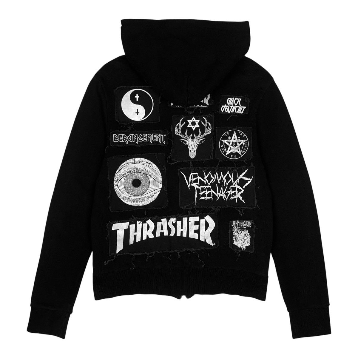 Thrasher Black Moral The Gazette x Thrasher Hoodie Size US M / EU 48-50 / 2 - 3 Thumbnail