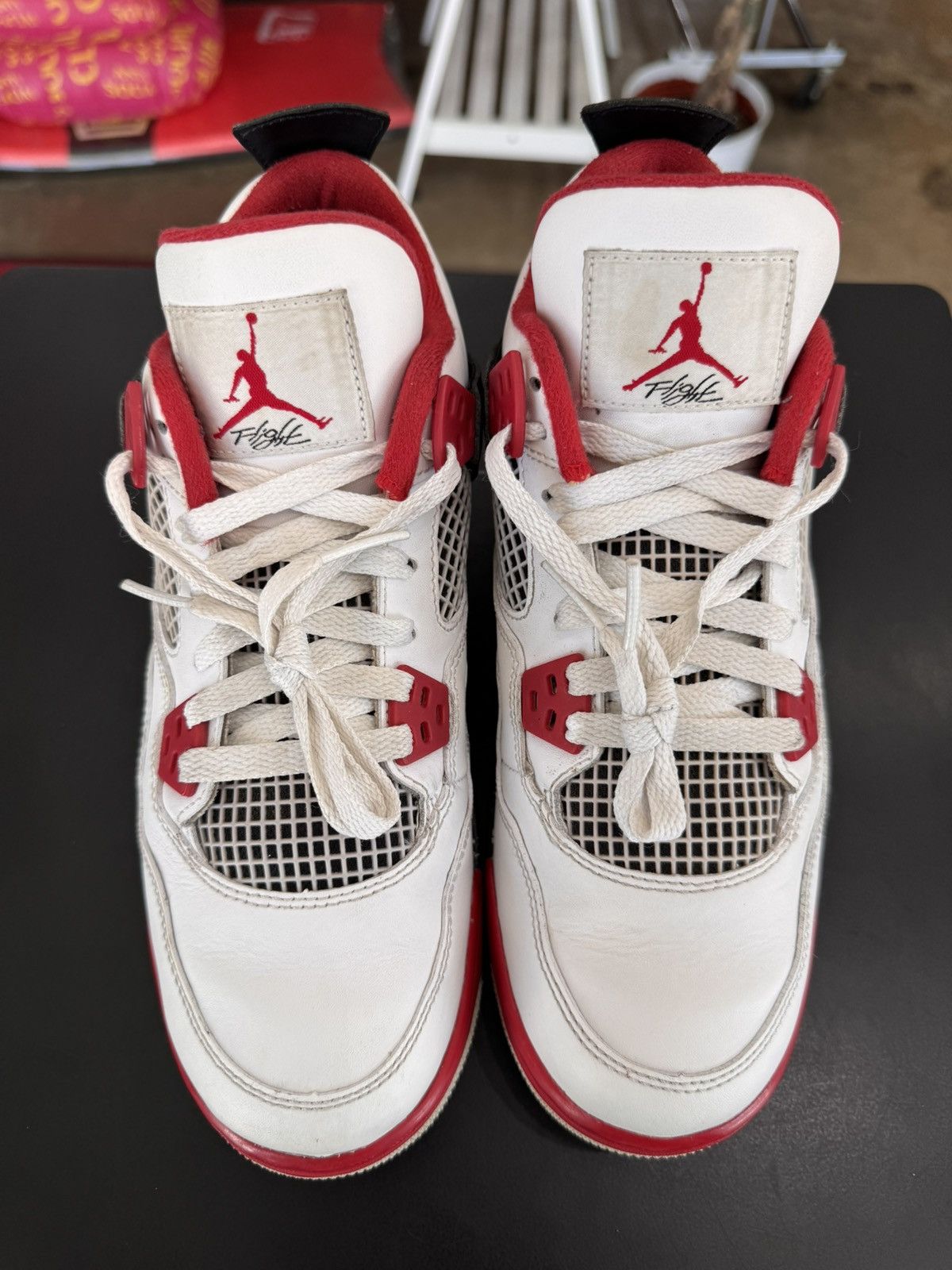 Jordan Brand Air Jordan 4 Fire Red Size 7Y (2012) Size US 7 / EU 40 - 2 Thumbnail