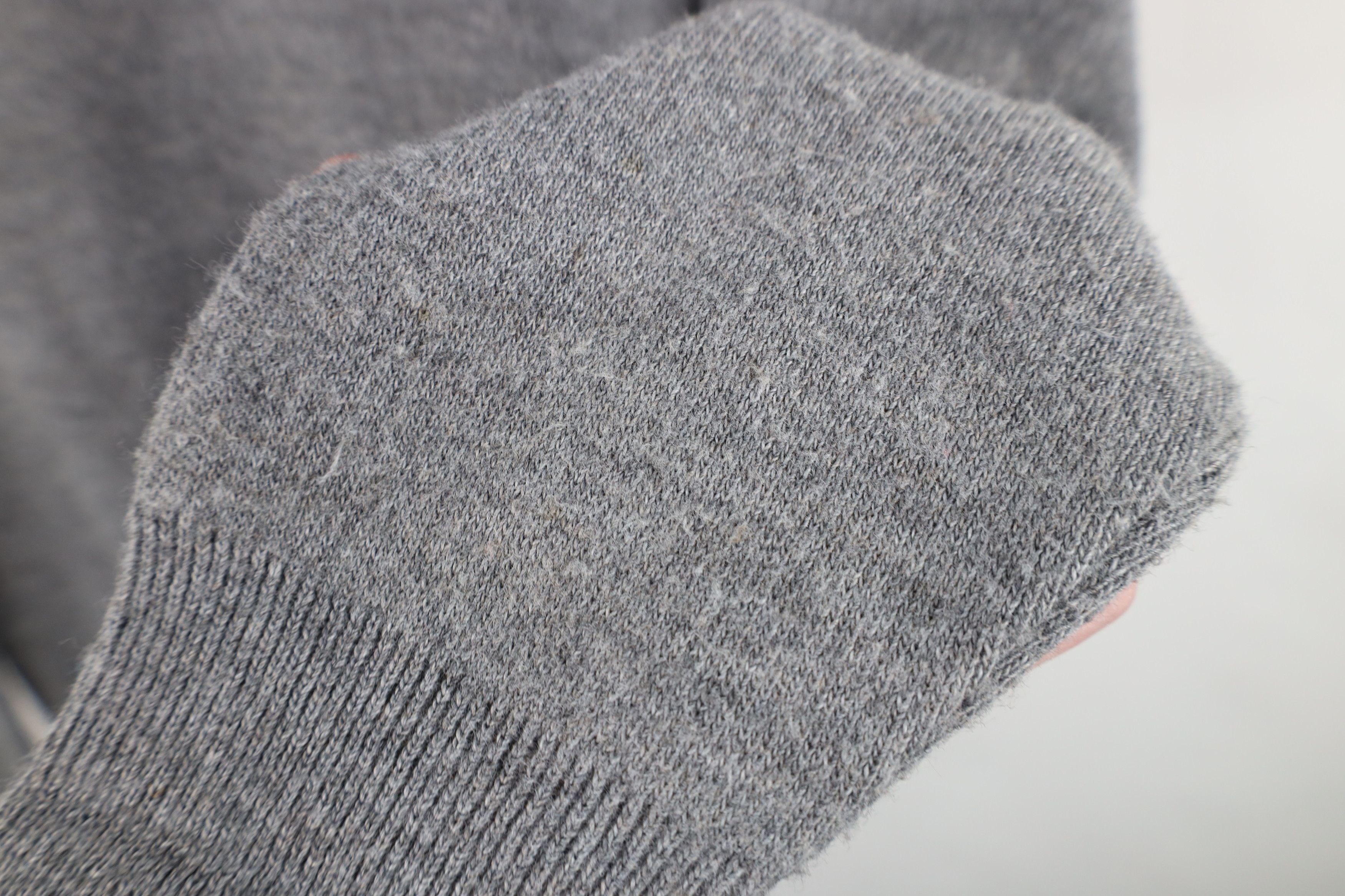 Vintage Vintage 70s Streetwear Knit V-Neck Sweater Heather Gray USA Size US L / EU 52-54 / 3 - 4 Thumbnail