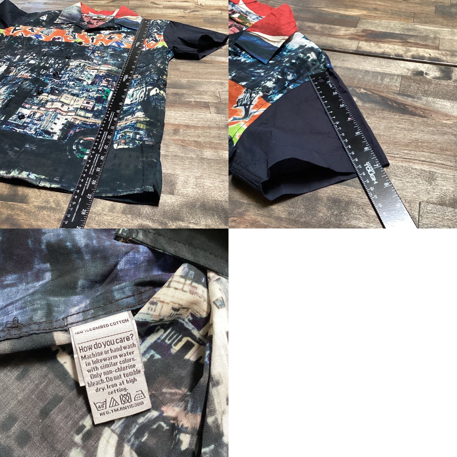 Bench Bench Mens Shirt Black Button Up Combed Cotton Short Sleeve Urban Retro Size S Size US S / EU 44-46 / 1 - 8 Thumbnail