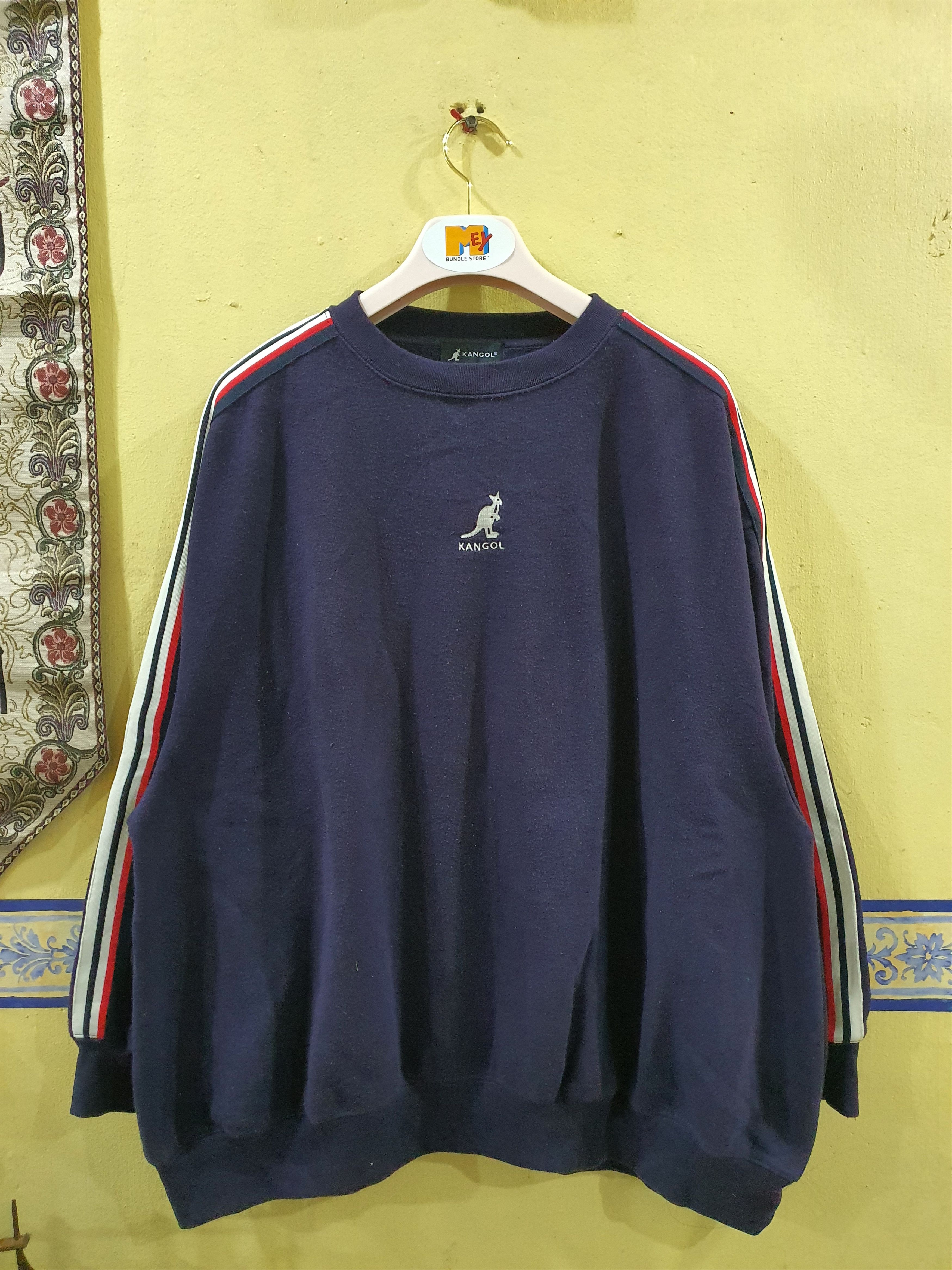 Kangol Vintage Kangol sweatshirt with red and white side stripes Size US XXL / EU 58 / 5 - 1 Thumbnail