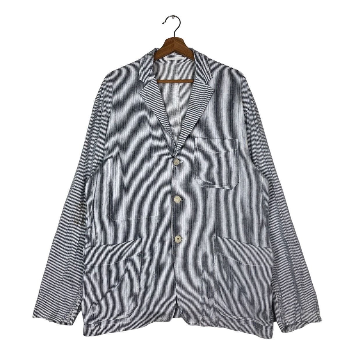 🔥Vintage Hickory Chore Jacket Uniqlo Japan Issey Miyake
