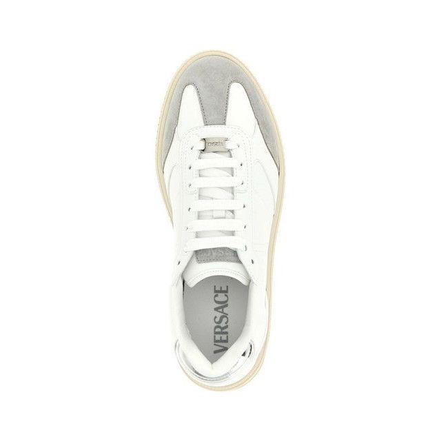 Versace VERSACE Greca Court White/Silver Sneakers New & Authentic (M Size US 8 / EU 41 - 4 Thumbnail