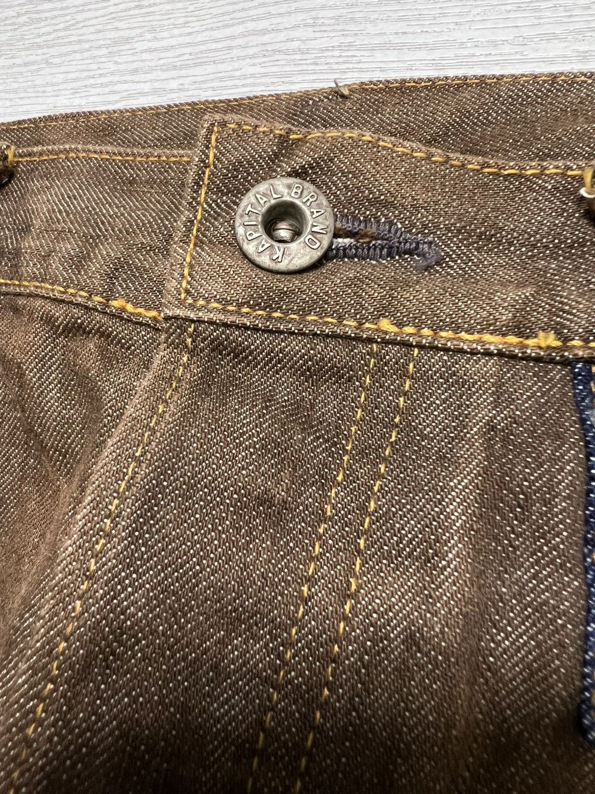 Kapital Kapital - Cinch Back Pocket Detailing Denim Jeans Size US 34 / EU 50 - 11 Thumbnail