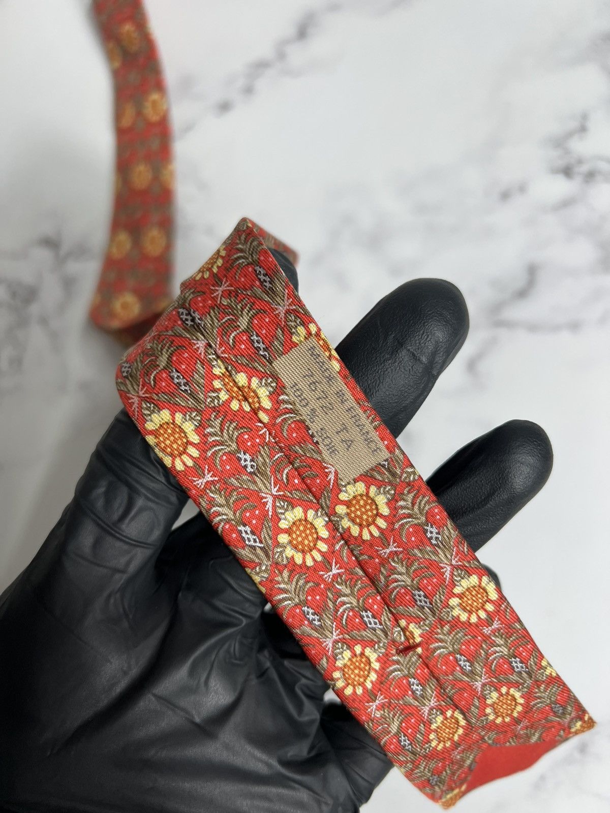 Hermes Vintage very rare luxury Hermes Silk Tie Made in France Size ONE SIZE - 5 Thumbnail
