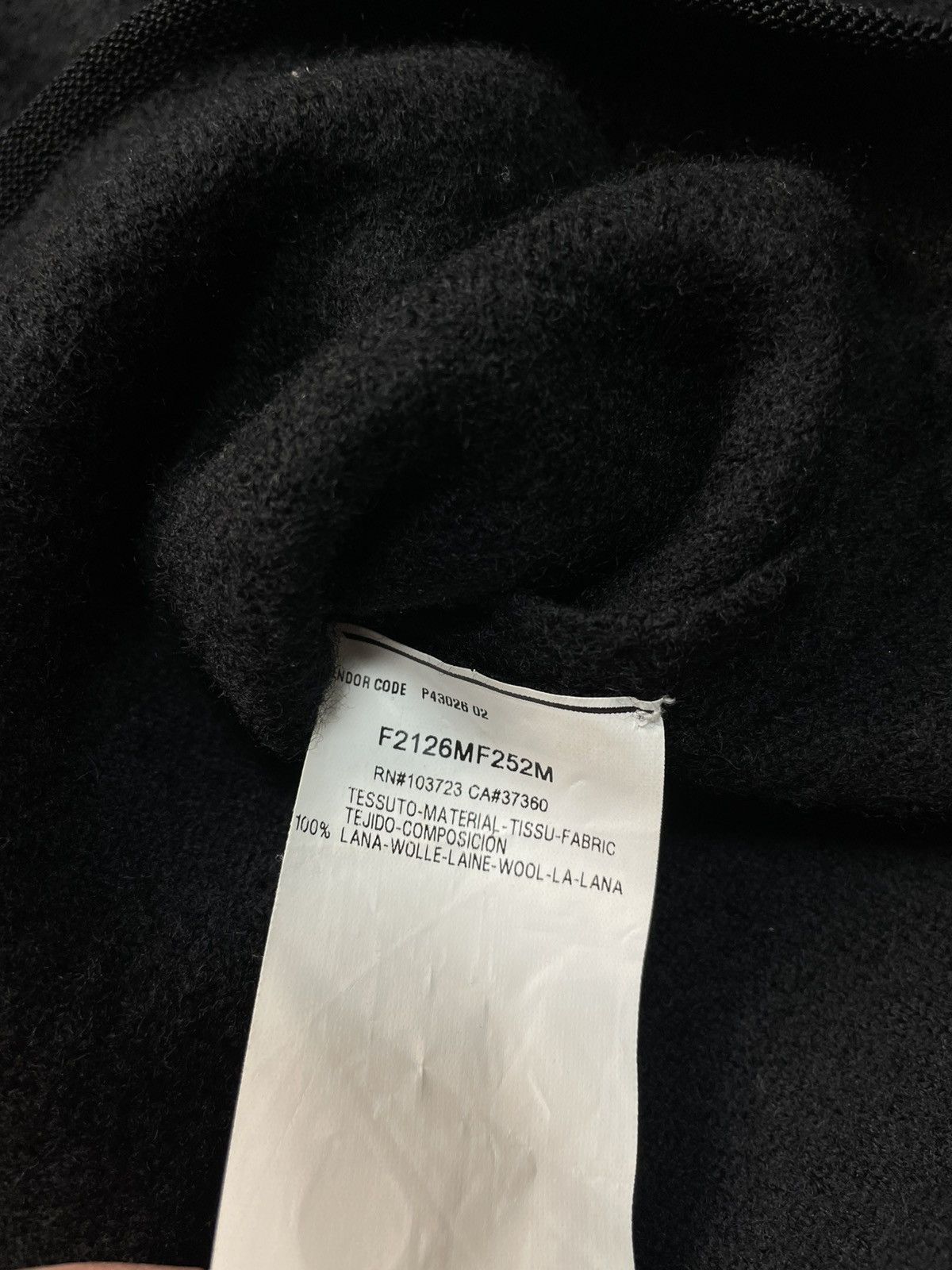 Emporio Armani Emporio Armani Black Wool Blend Cropped Jacket Size 46 Size M / US 6-8 / IT 42-44 - 4 Thumbnail
