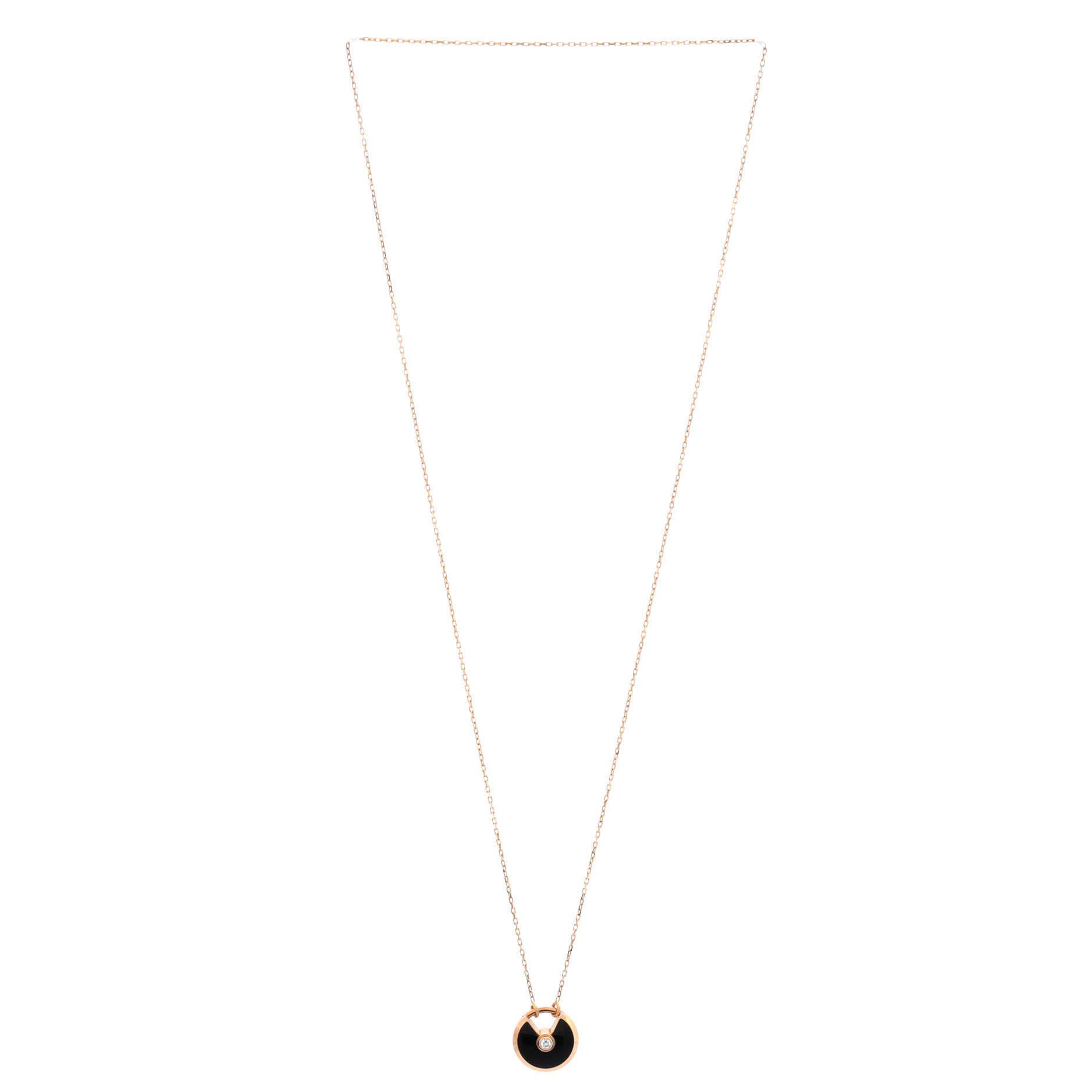 Cartier Amulette de Cartier Pendant Necklace 18K Rose Gold w Size ONE SIZE - 1 Thumbnail