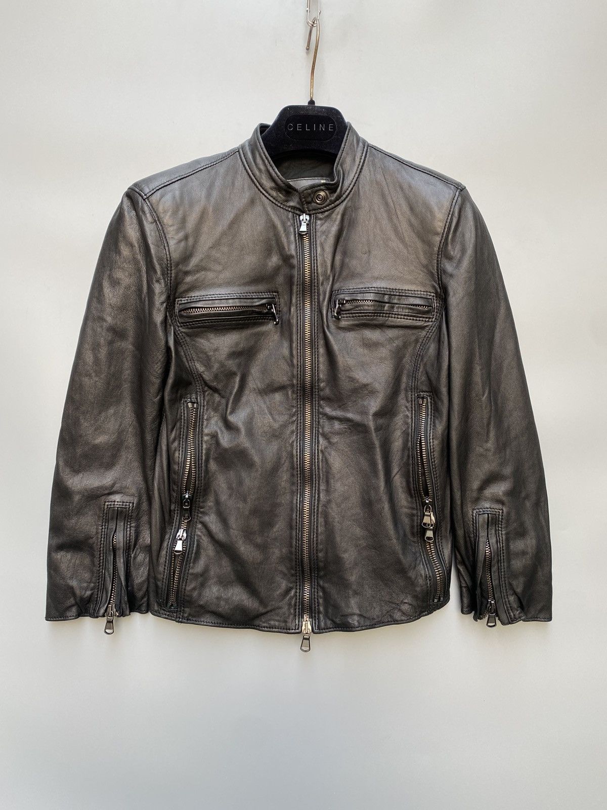 R13 R13- Moto Biker Leather Jacket Size S / US 4 / IT 40 - 5 Thumbnail