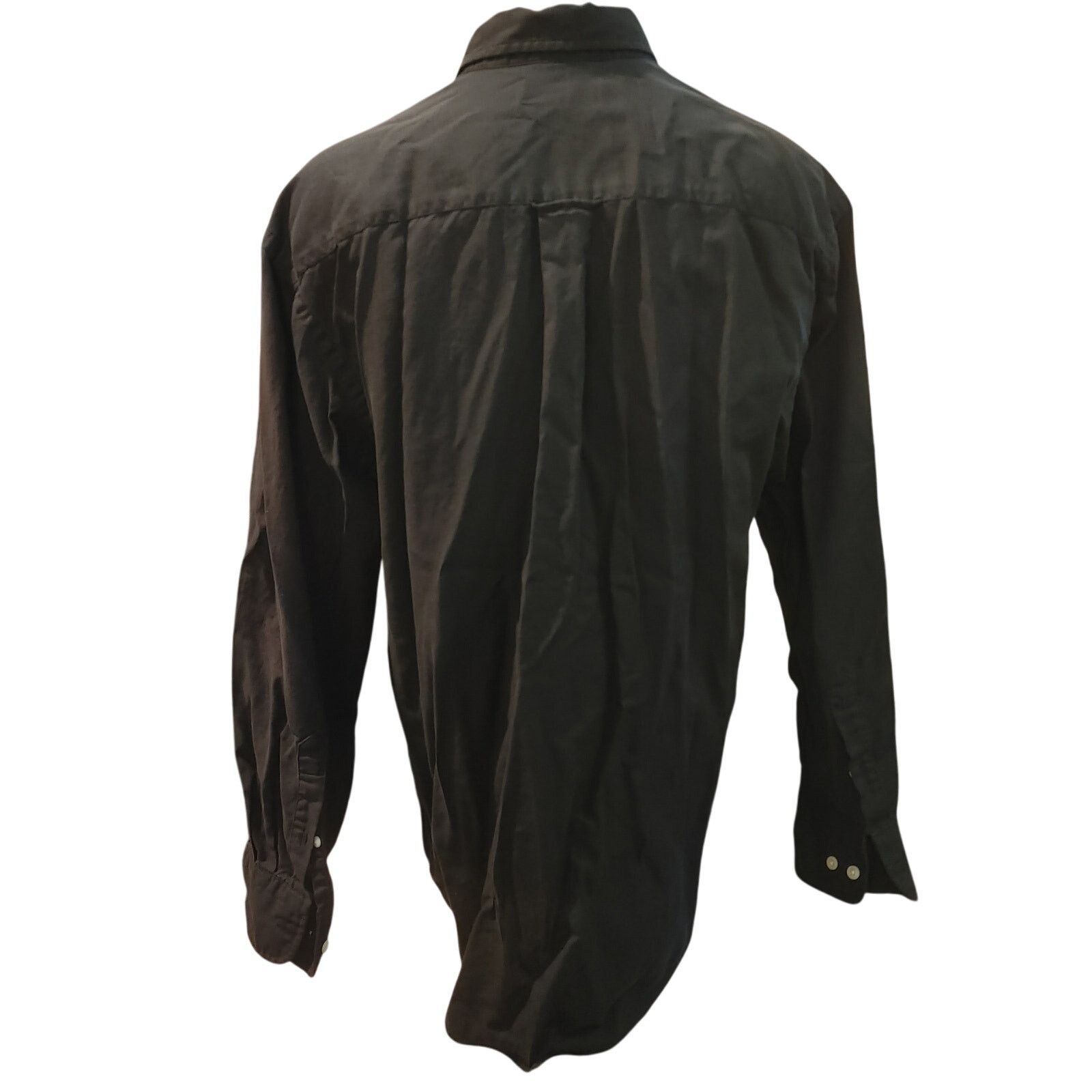Nautica Nautica Men's M Black Casual Button Down Dress Shirt Size US M / EU 48-50 / 2 - 2 Thumbnail
