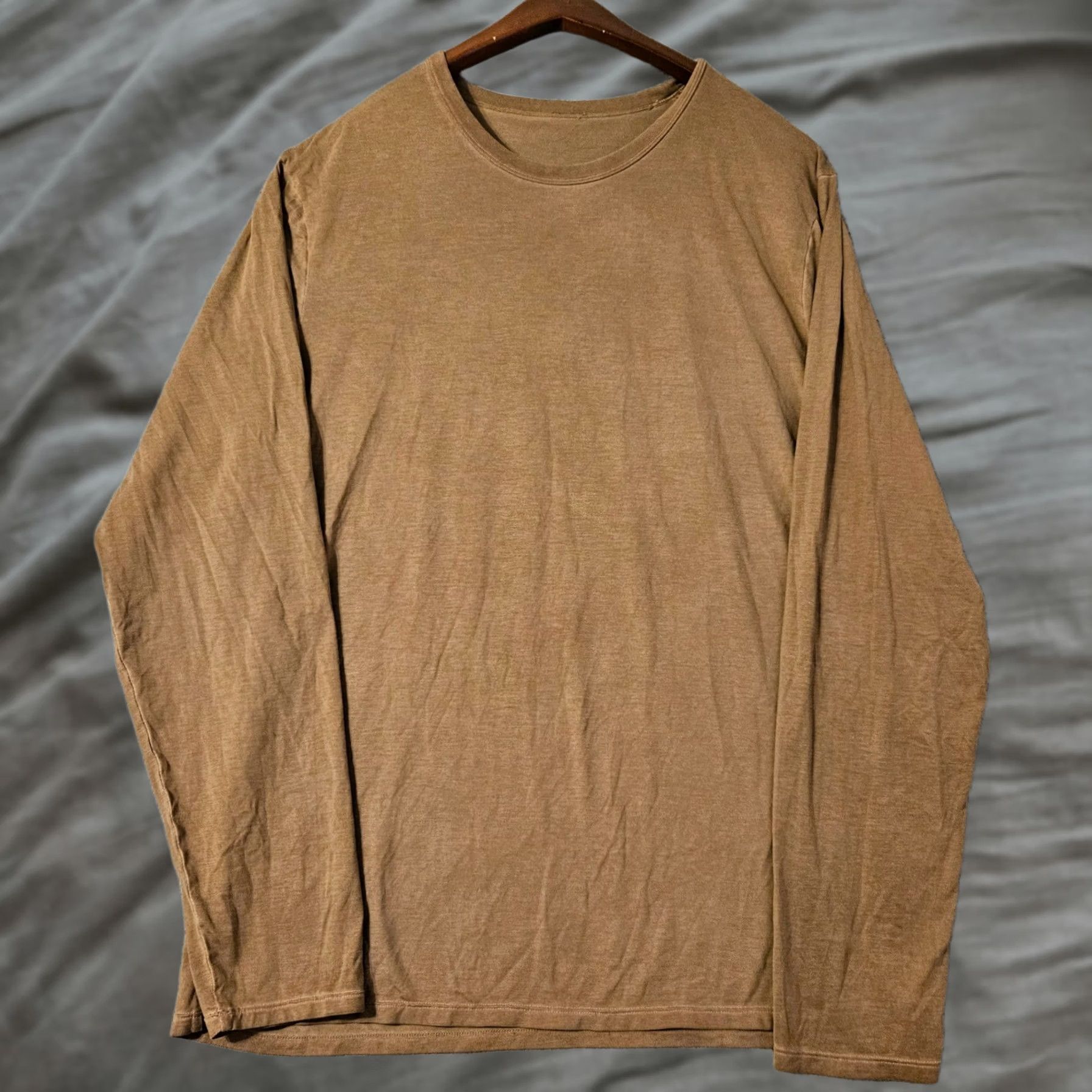 Lululemon Lululemon Mens Fundamental Long Sleeve Shirt Crewneck Tee Brown XL Size US XL / EU 56 / 4 - 1 Thumbnail