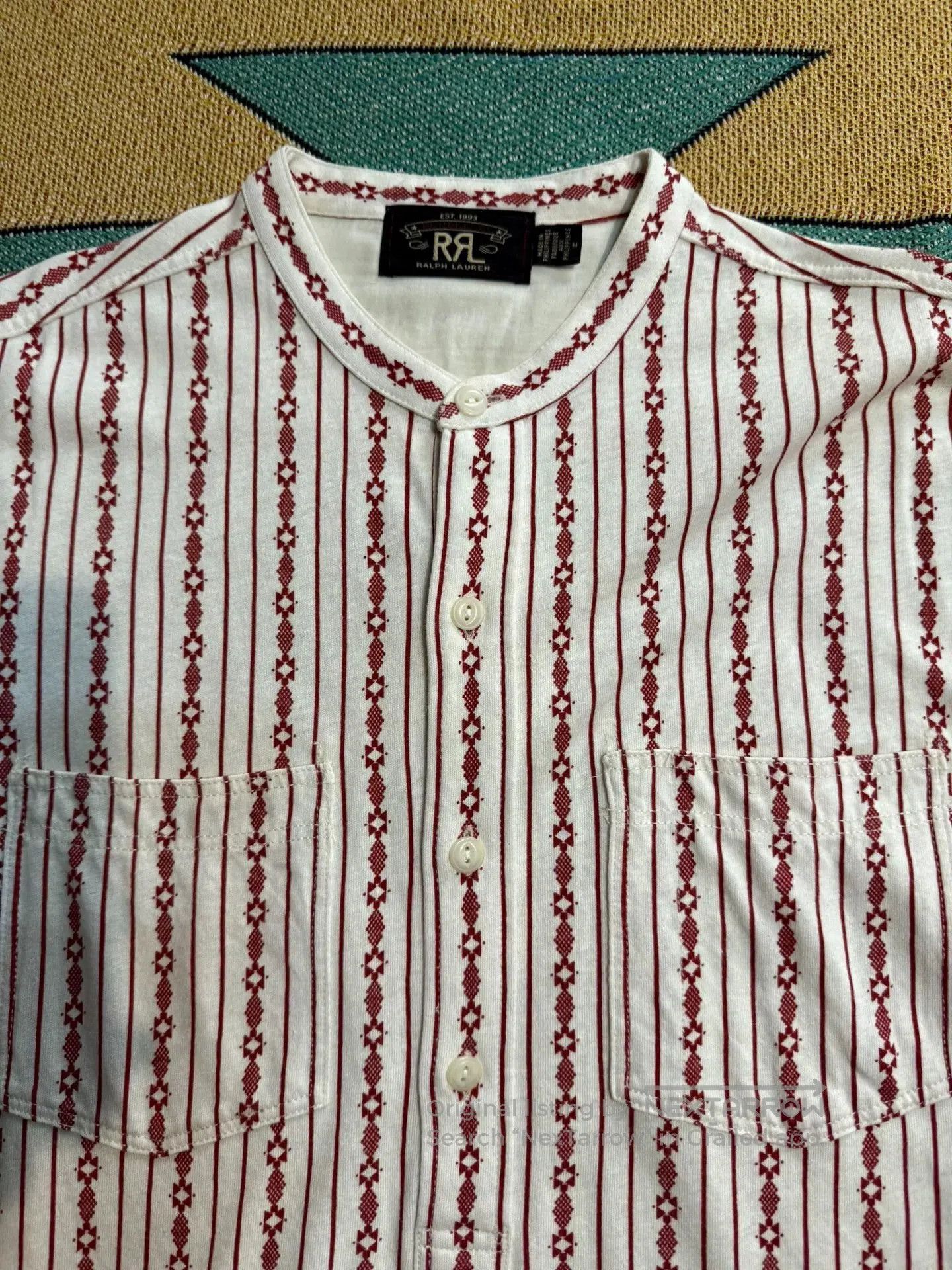 RRL Ralph Lauren RRL Southwest Style Henley Cotton. Size US M / EU 48-50 / 2 - 3 Thumbnail