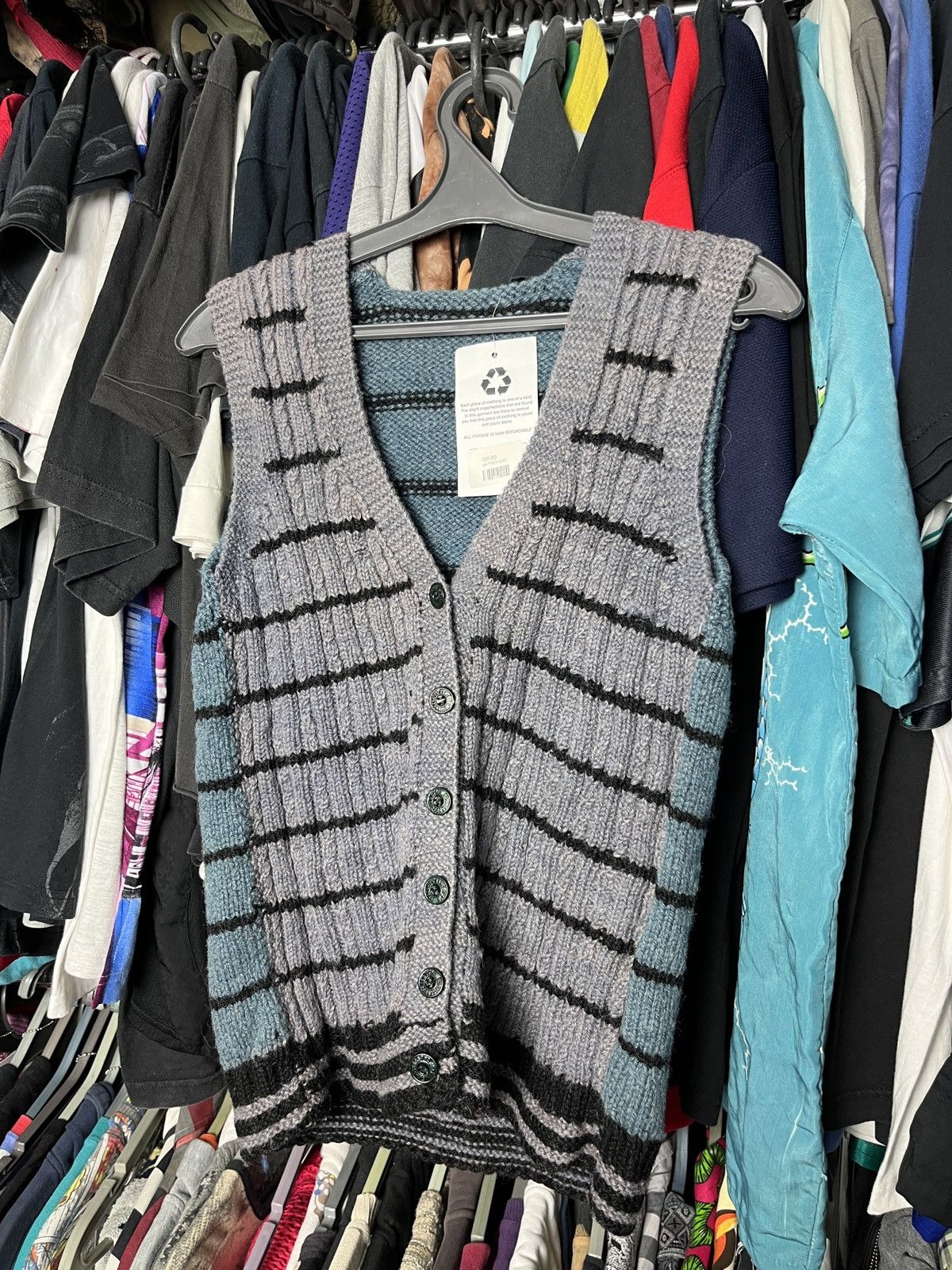 Levi's × Levi's Vintage Clothing 1970s LEVIS VINTAGE KNITTED STRIPED VINTAGE VEST - 1324 Size US M / EU 48-50 / 2 - 1 Thumbnail