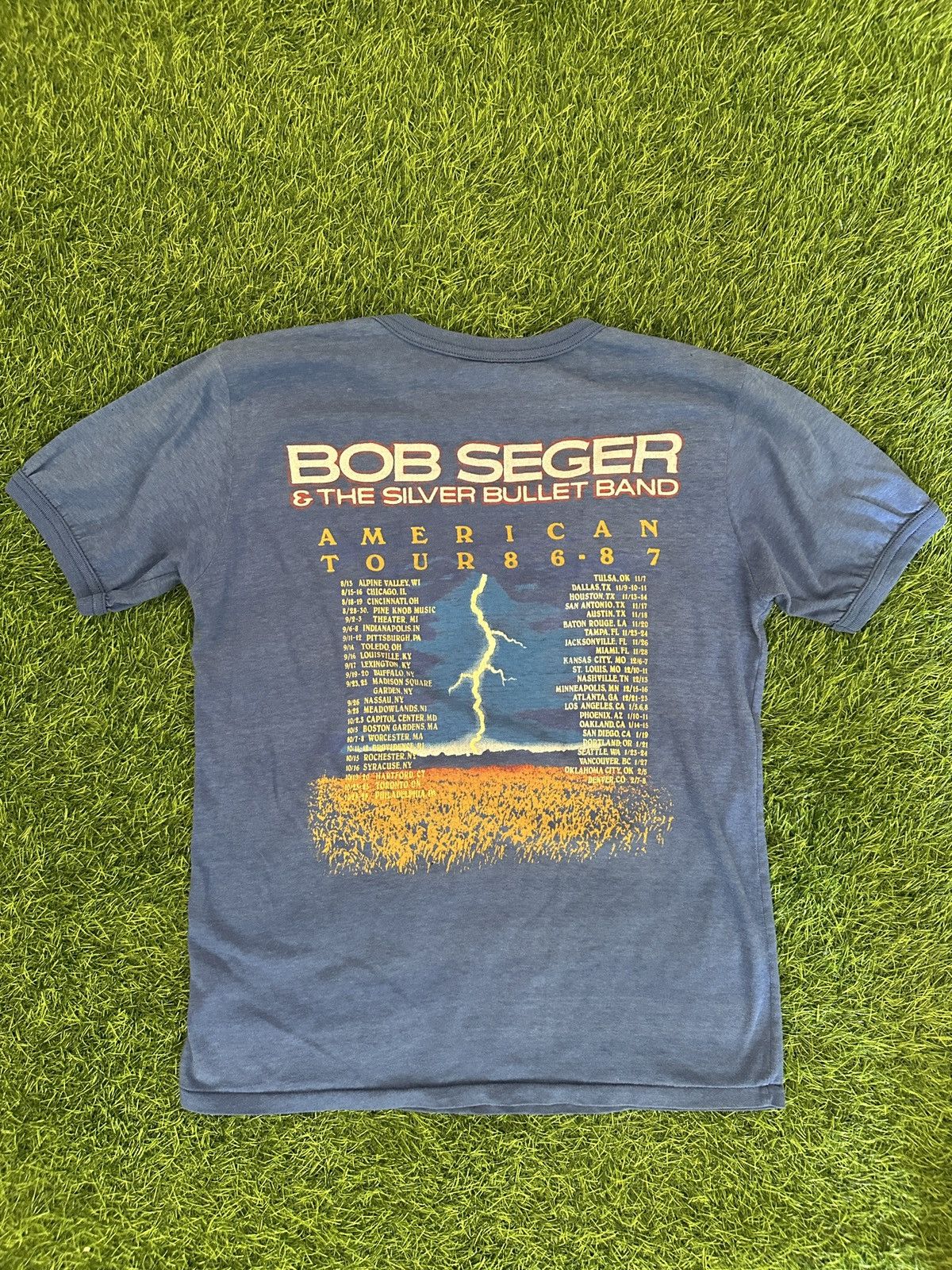 Band Tees Vintage bob seger 80s american storm 1986 t shirt size M Size US M / EU 48-50 / 2 - 2 Thumbnail