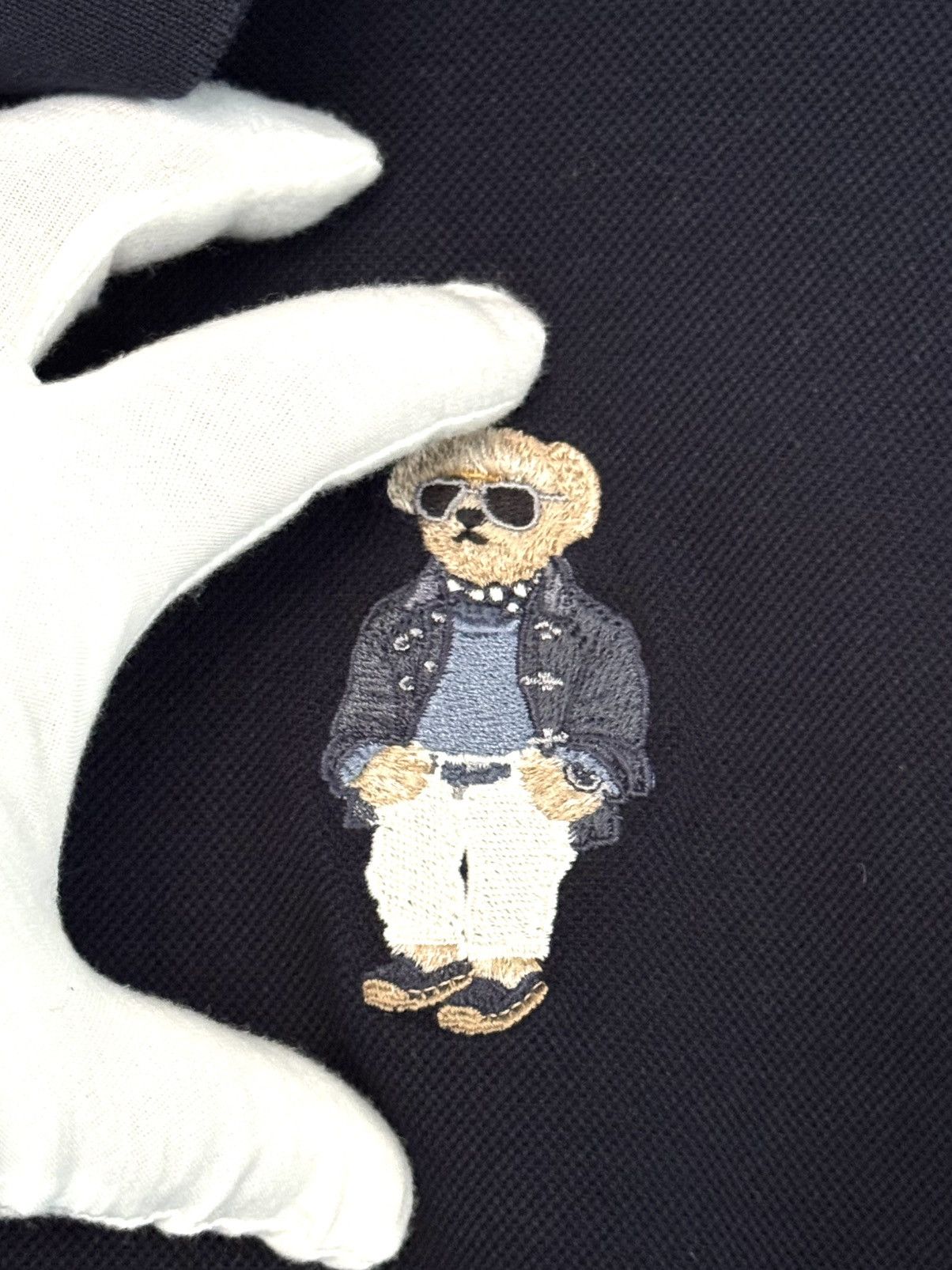 Ralph Lauren Purple Label Ralph Lauren Purple Label teddy bear pique polo navy blue XL Size US XL / EU 56 / 4 - 5 Thumbnail