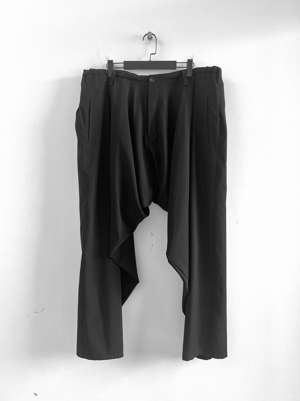 Yohji Yamamoto Yohji Yamamoto Pour Homme - W/Gabardine Drape Pants Size US 30 / EU 46 - 12 Thumbnail