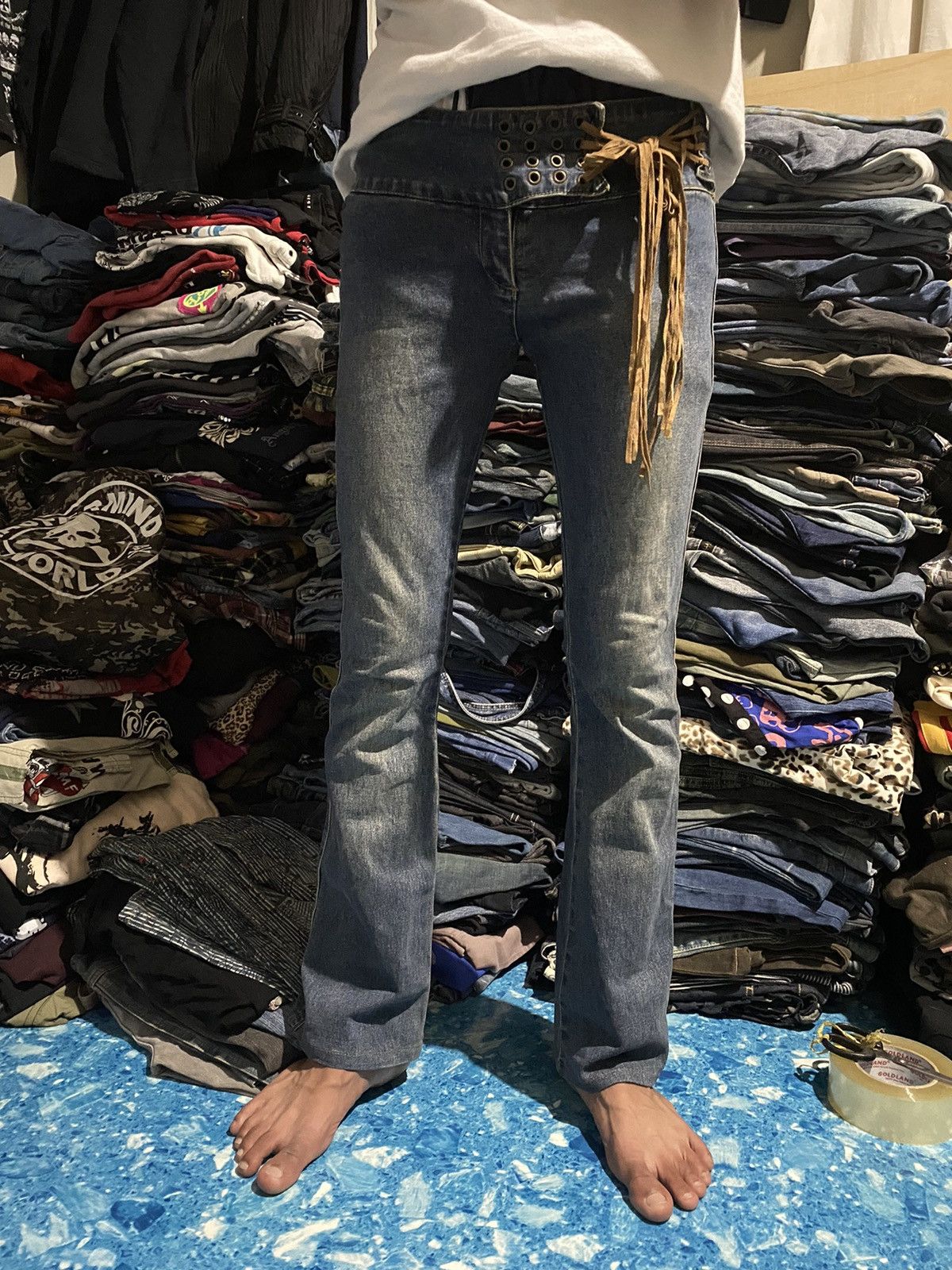 Playboy Playboy ifsixwasnine Flare Jeans Size US 30 / EU 46 - 15 Thumbnail