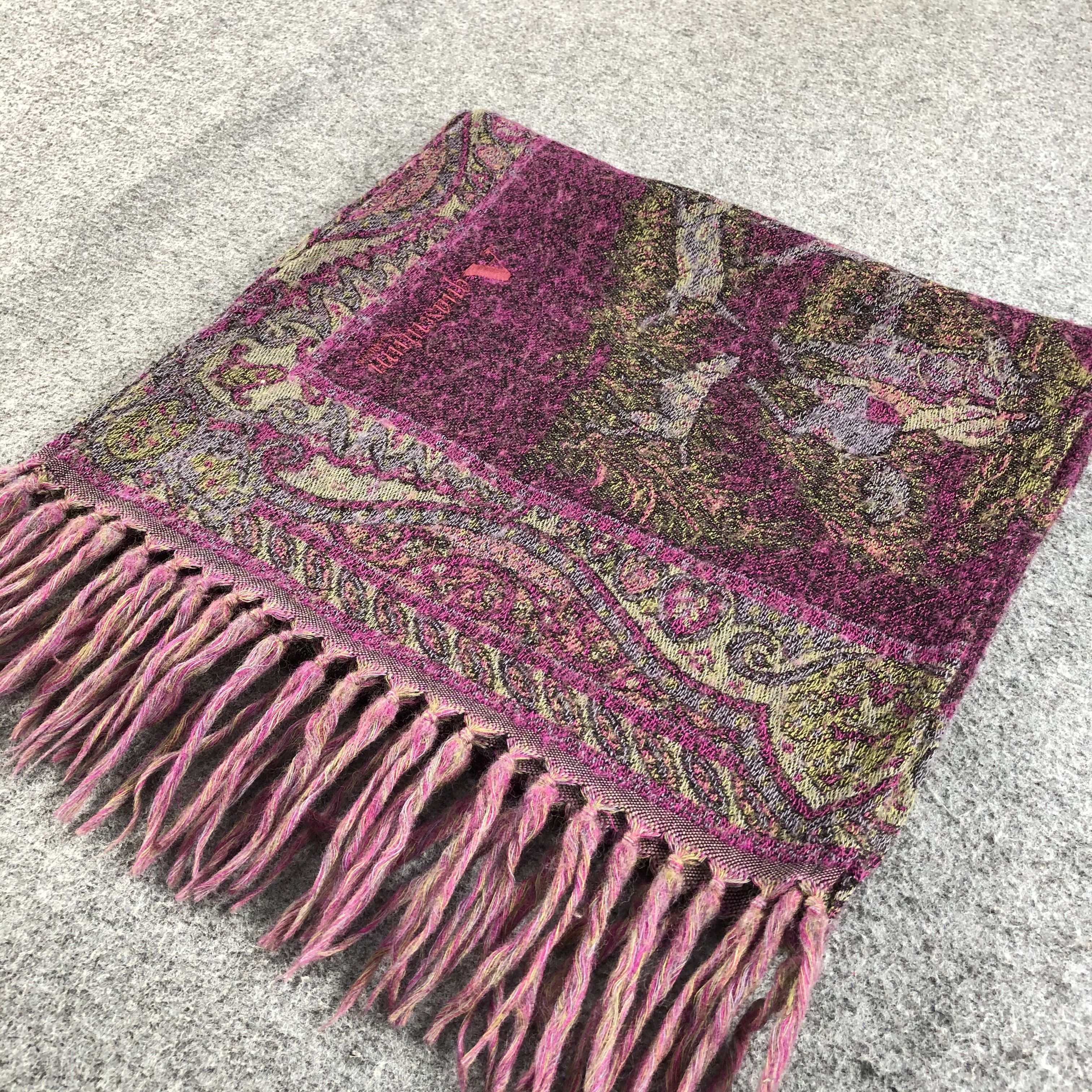 Aquascutum RARE Aquascutum Wool Scarf Muffler V765 Size ONE SIZE - 3 Thumbnail