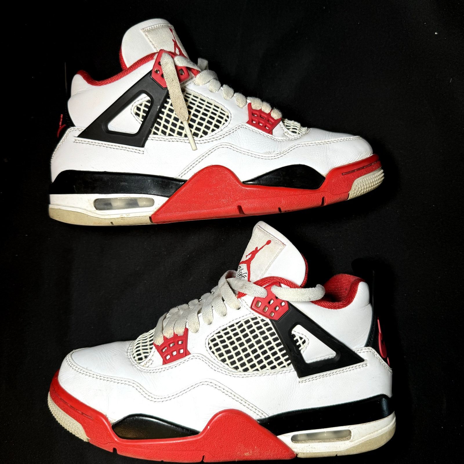 Jordan Brand × Nike Size 5.5 - Nike Air Jordan 4 Retro OG Fire Red Men's Shoes Size US 5.5 / EU 38 - 2 Thumbnail