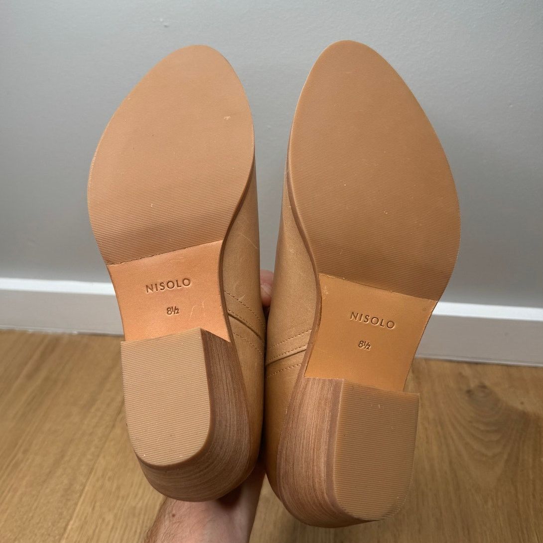 Nisolo NEW Nisolo Classic Ankle Bootie Almond Brown Tan Leather Size US 8.5 / IT 38.5 - 11 Thumbnail