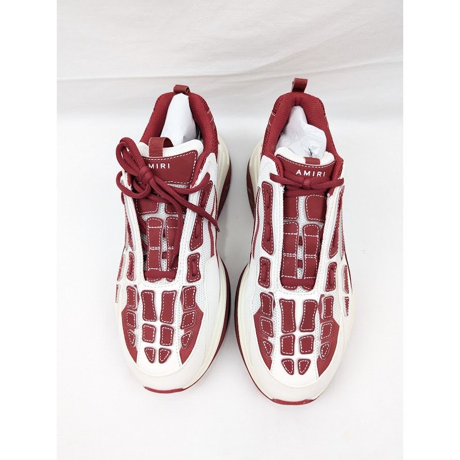 Amiri o1rshd1 Q:2 / Bone Runner in Cream/Red Size US 13 / EU 46 - 16 Thumbnail