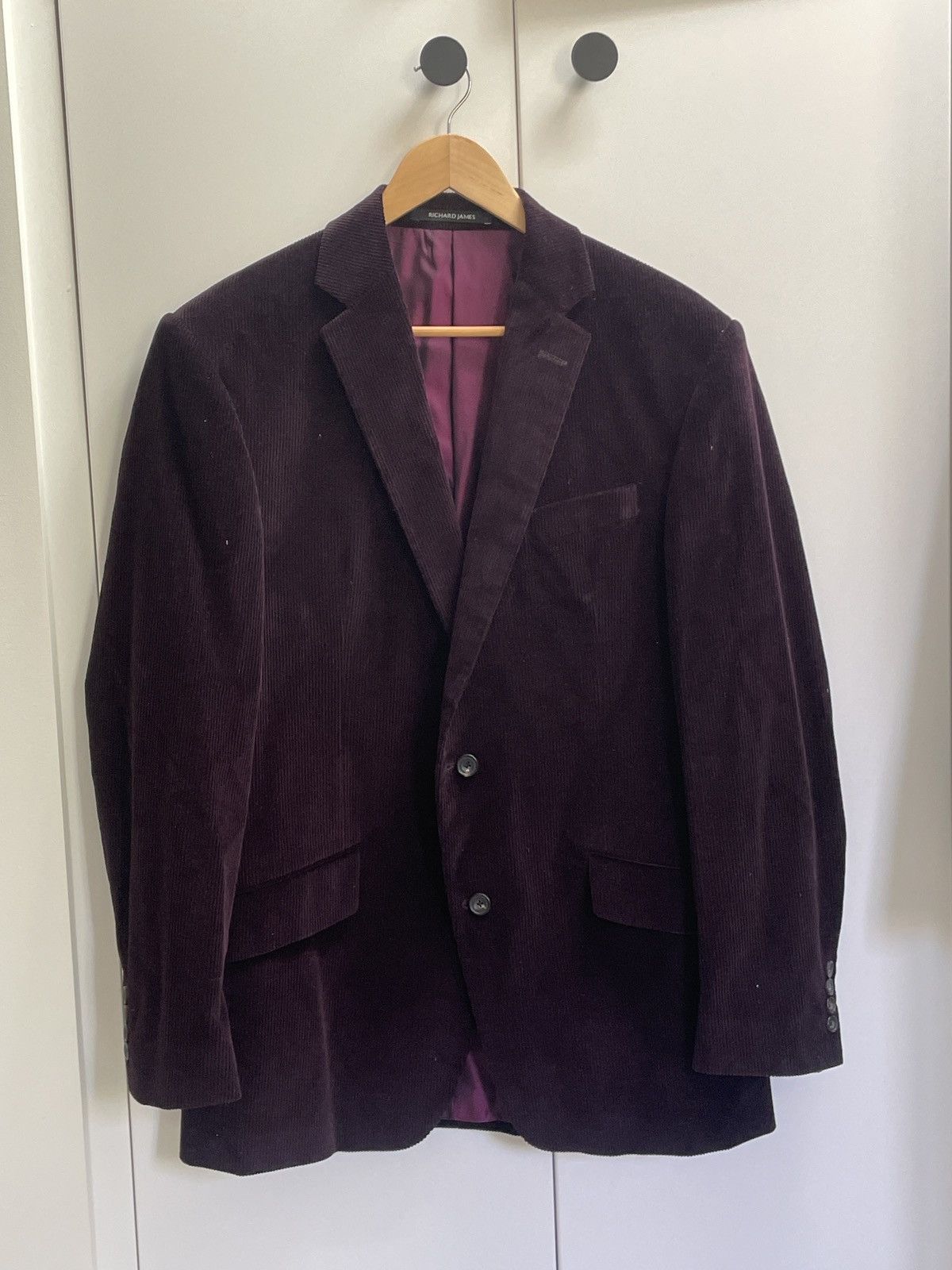 Richard James Richard james dark purple corduroy blazer Size 42R - 2 Thumbnail